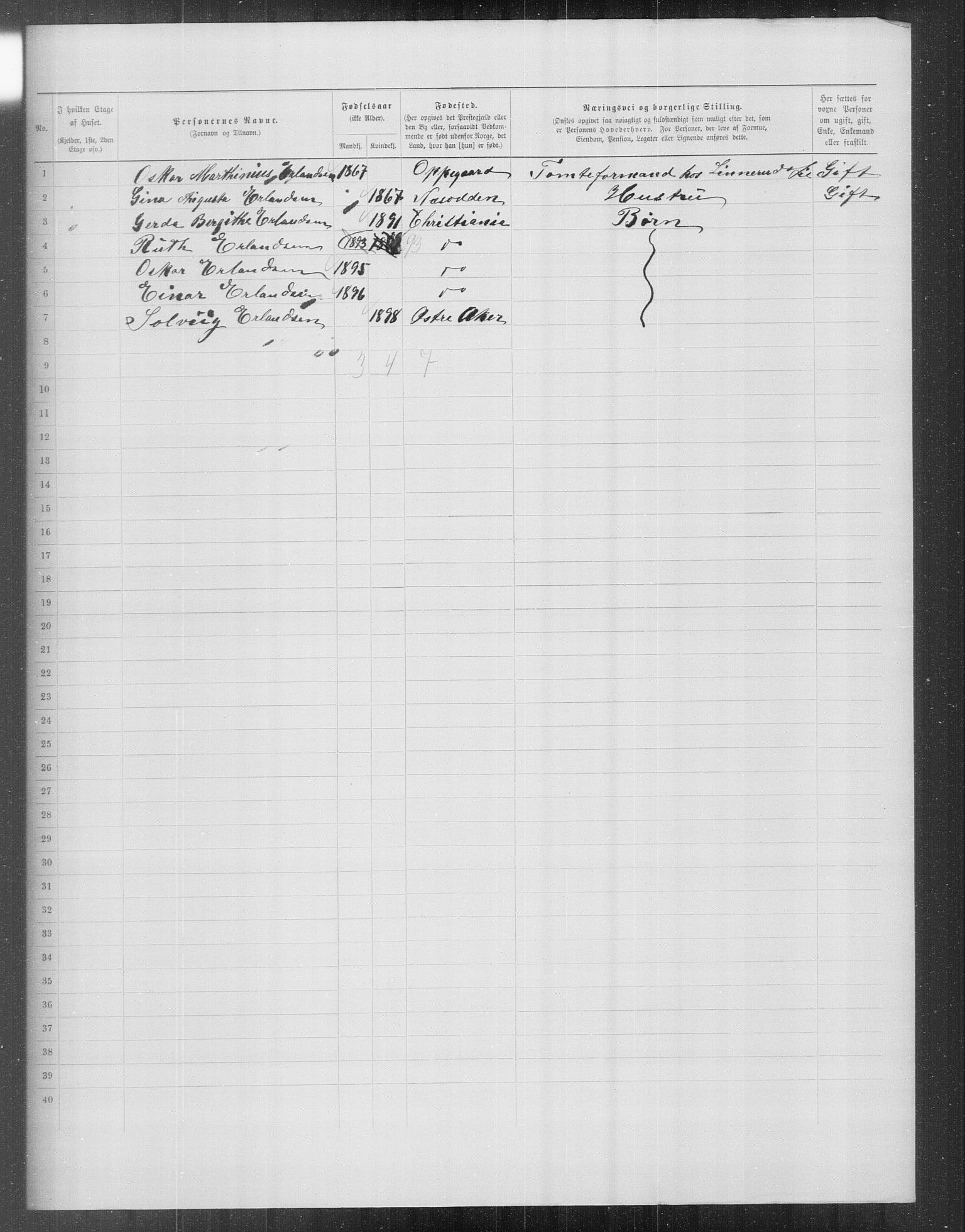OBA, Kommunal folketelling 31.12.1899 for Kristiania kjøpstad, 1899, s. 13768