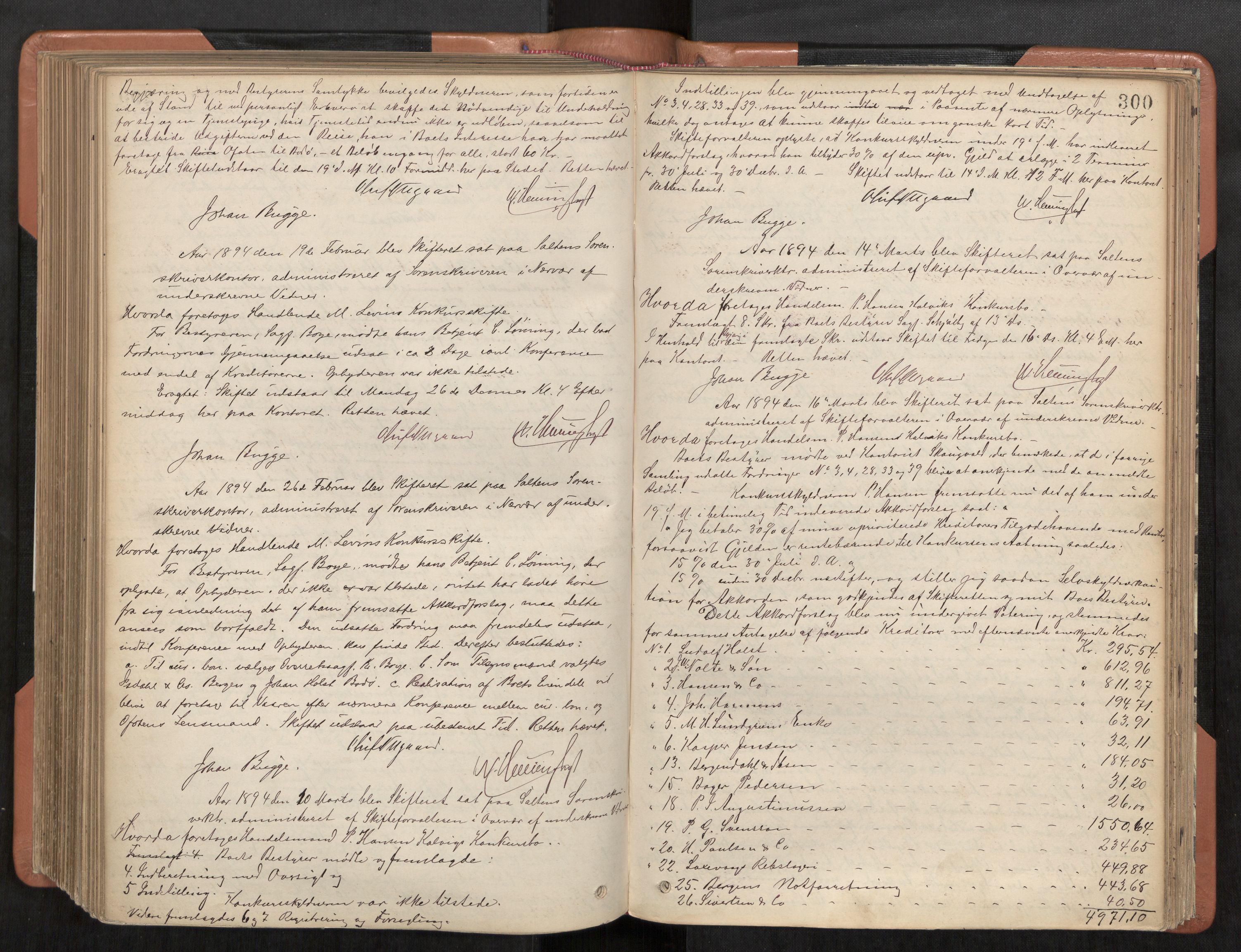 Steigen og Ofoten sorenskriveri, AV/SAT-A-0030/1/3/3B/L0001: Skiftebehandlingsprotokoll, 1879-1901, s. 300