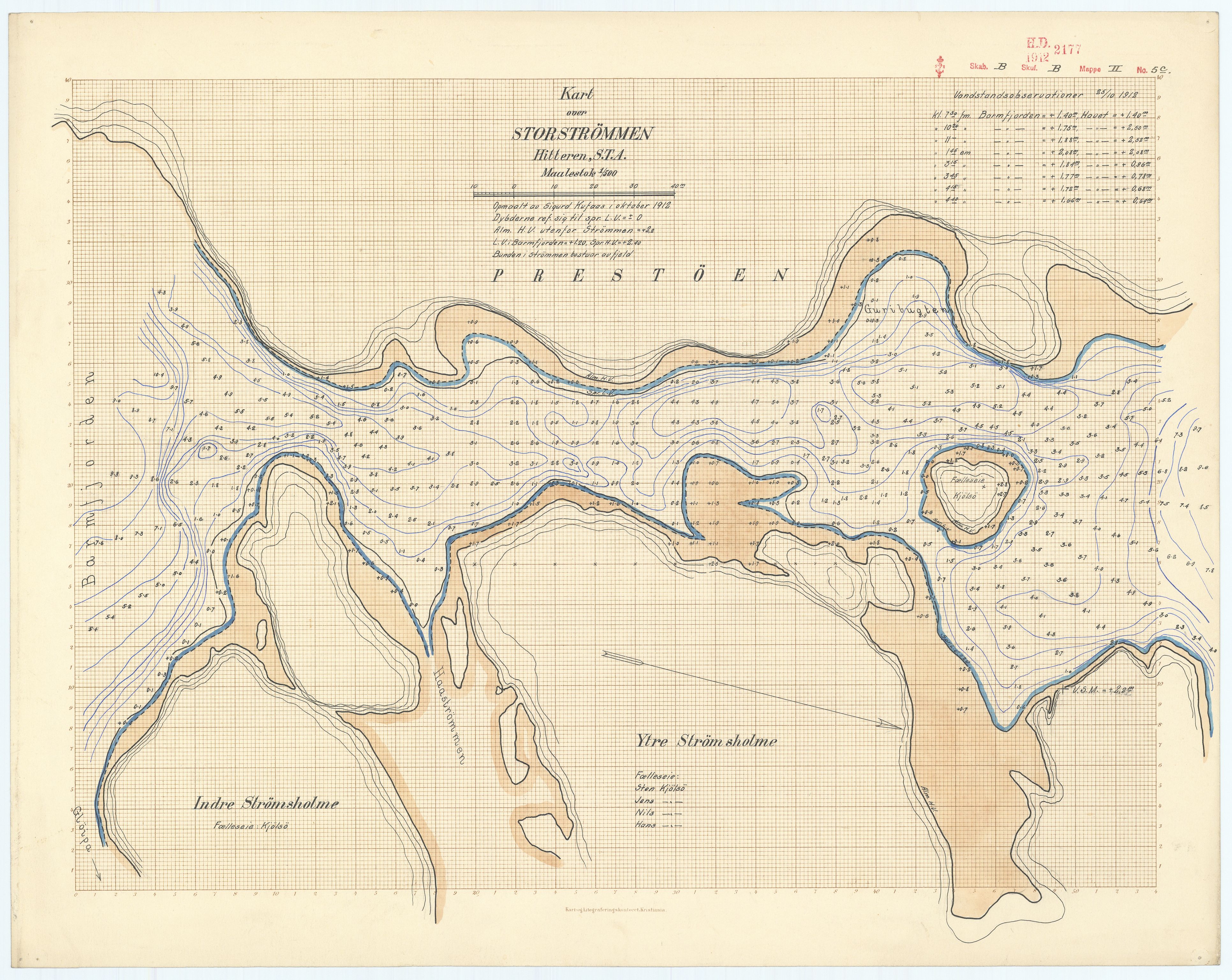 Havnedirektoratet, AV/RA-S-1604/2/T/Tf/Tf13/0001 / Havnedir-N 1201 "Kart over Sistrand i Frøien S. T. A"., 1835-1920, s. 13