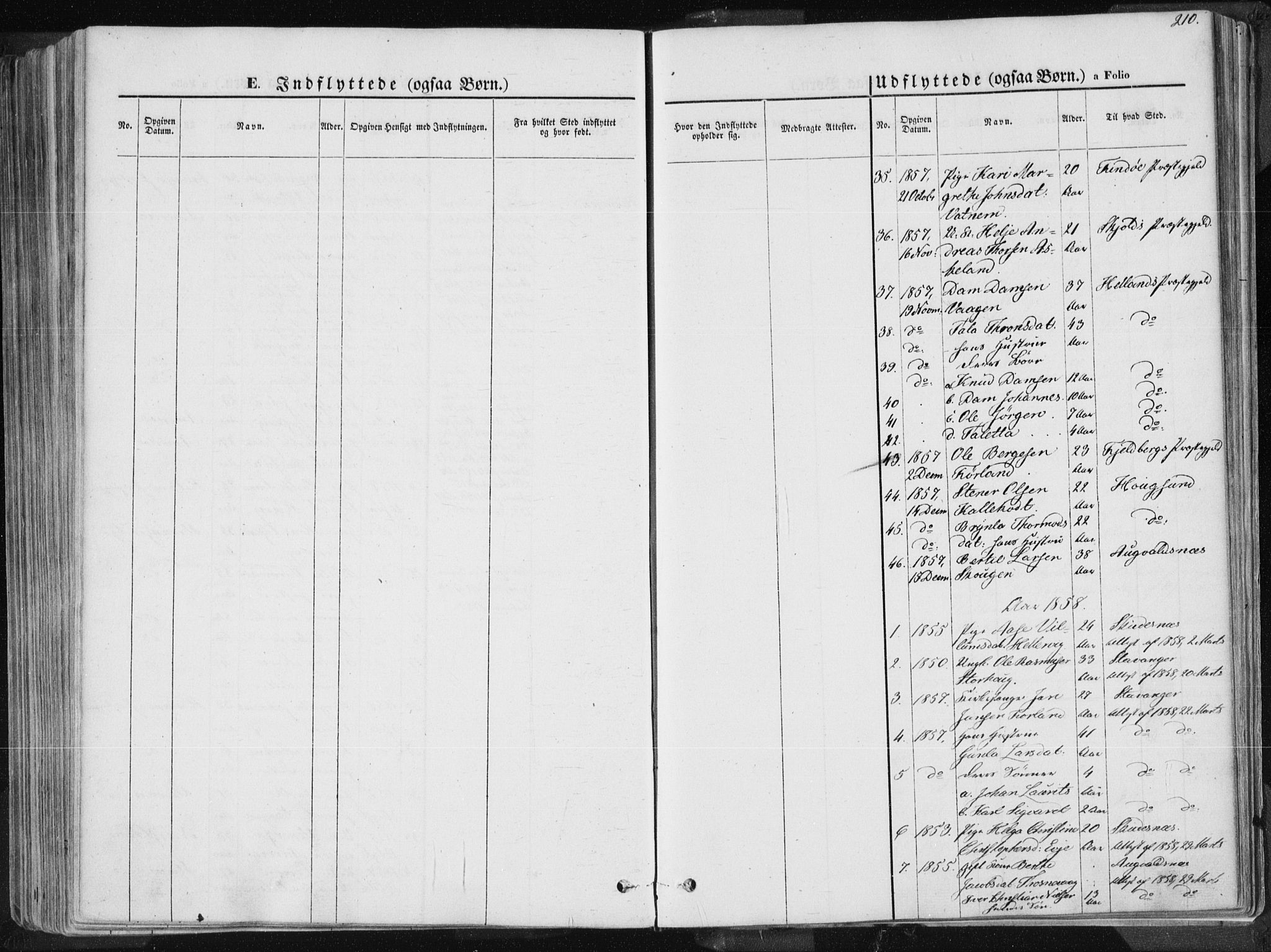 Tysvær sokneprestkontor, AV/SAST-A -101864/H/Ha/Haa/L0003: Ministerialbok nr. A 3, 1856-1865, s. 210