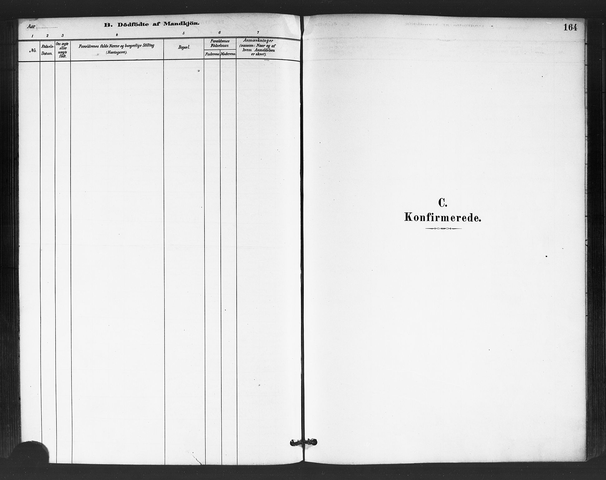 Petrus prestekontor Kirkebøker, AV/SAO-A-10872/G/Ga/L0001: Klokkerbok nr. 1, 1880-1887, s. 164