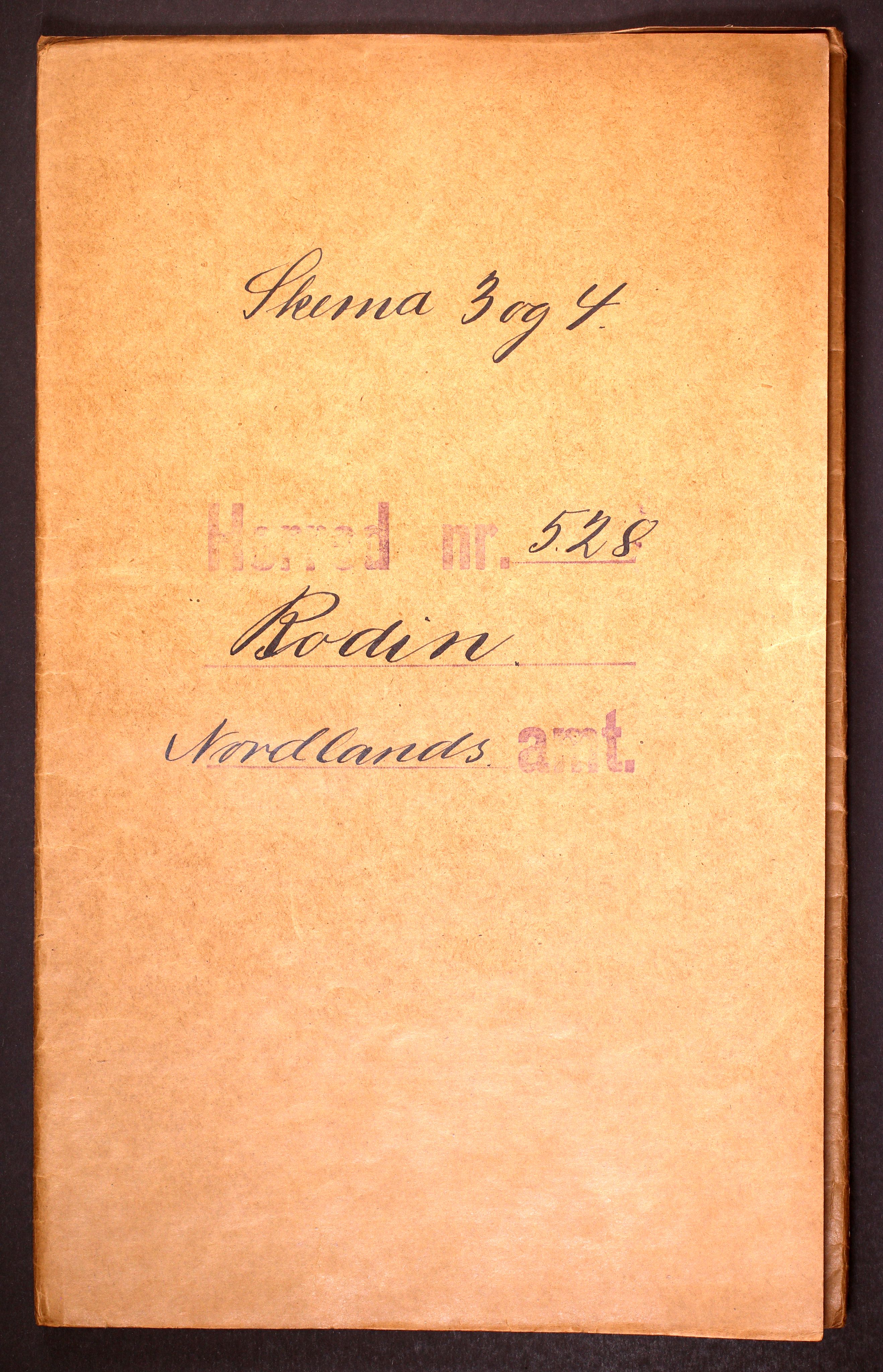 RA, Folketelling 1910 for 1843 Bodin herred, 1910, s. 1