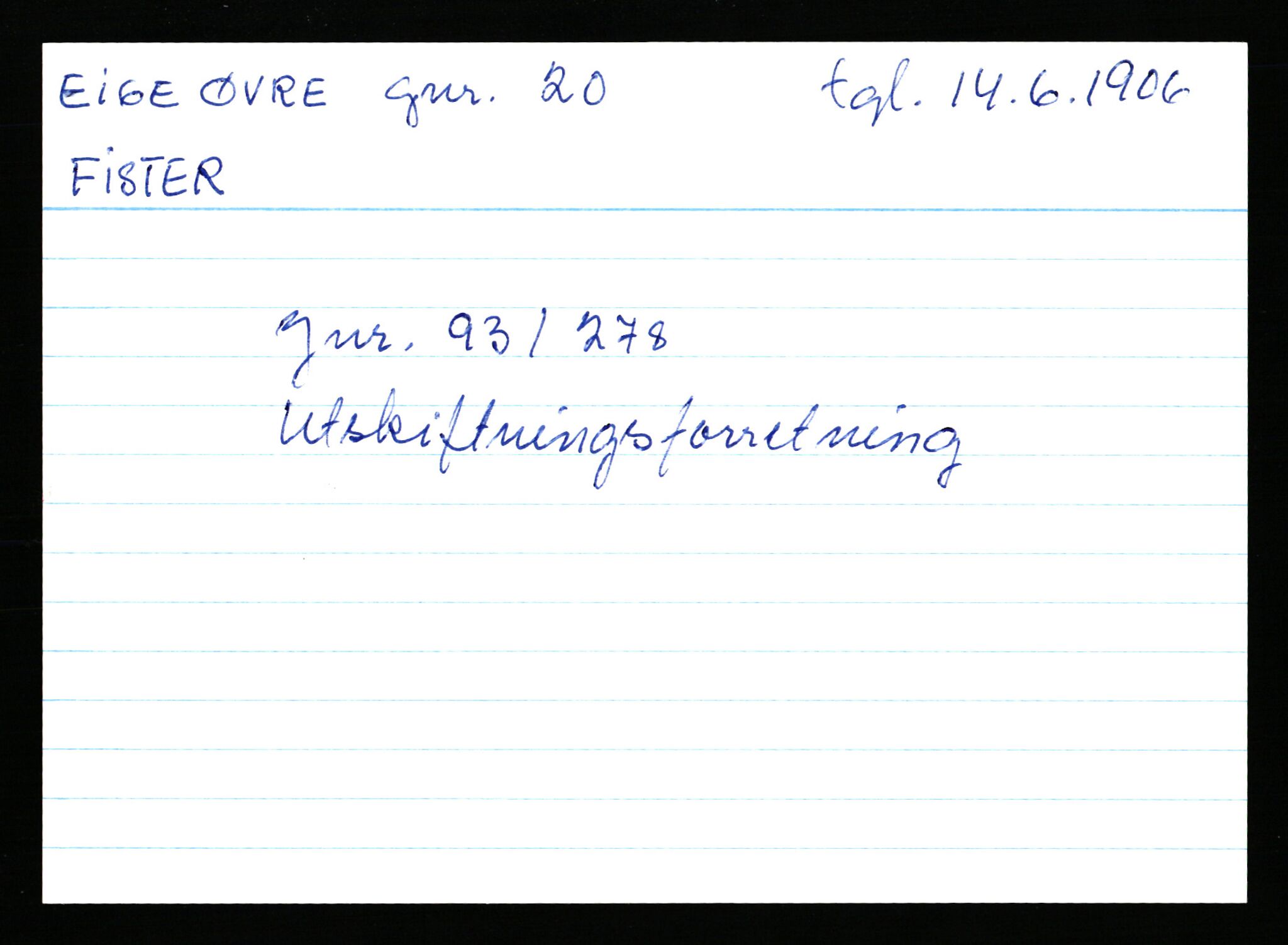 Statsarkivet i Stavanger, AV/SAST-A-101971/03/Y/Yk/L0008: Registerkort sortert etter gårdsnavn: Eig - Erlien, 1750-1930, s. 79