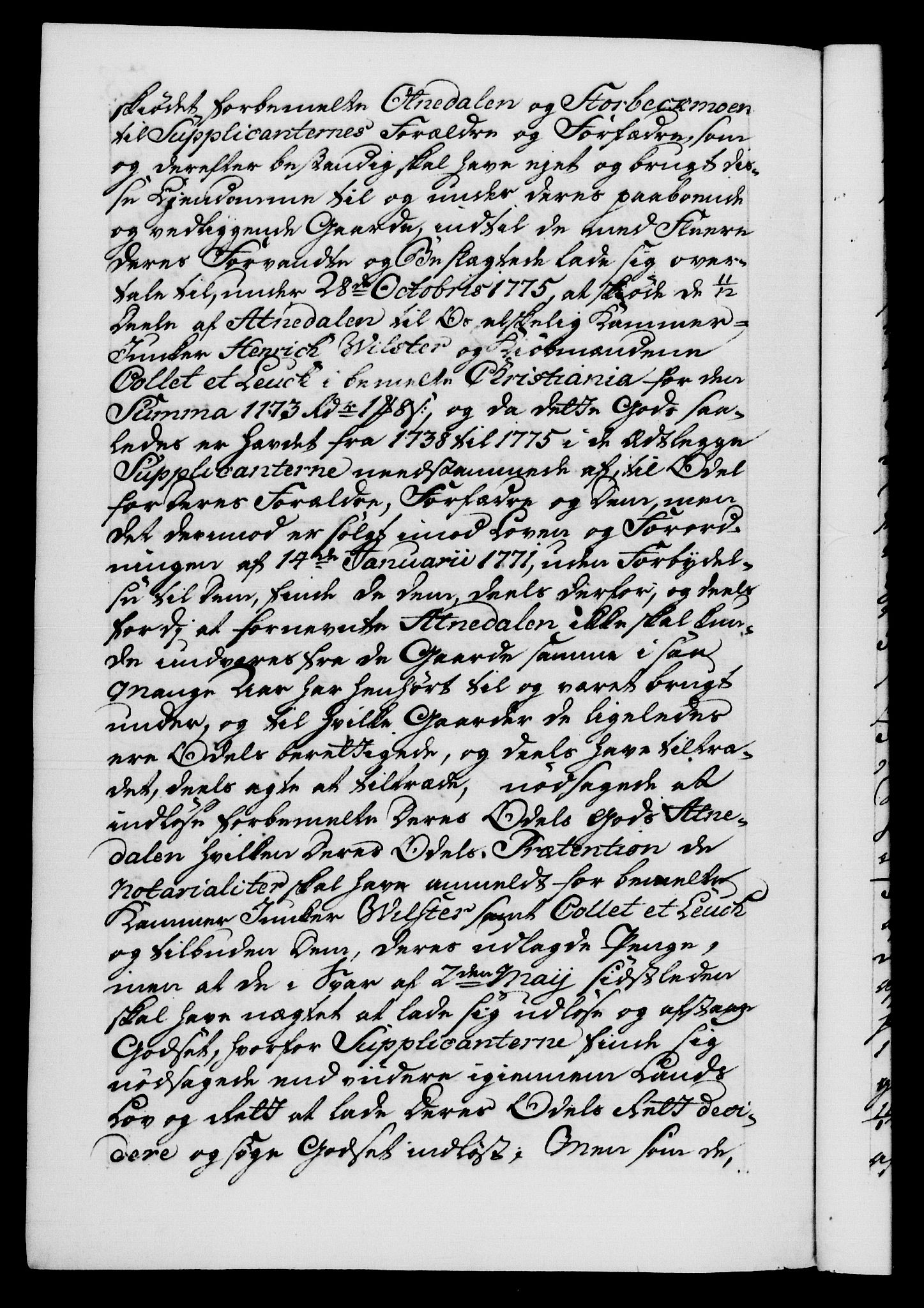 Danske Kanselli 1572-1799, AV/RA-EA-3023/F/Fc/Fca/Fcab/L0041: Norske tegnelser, 1773-1776, s. 828b