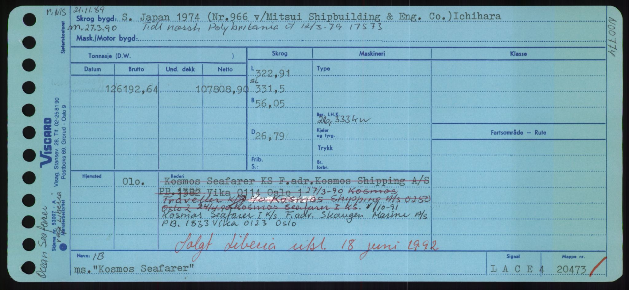 Sjøfartsdirektoratet med forløpere, Skipsmålingen, AV/RA-S-1627/H/Hd/L0021: Fartøy, Kor-Kår, s. 123