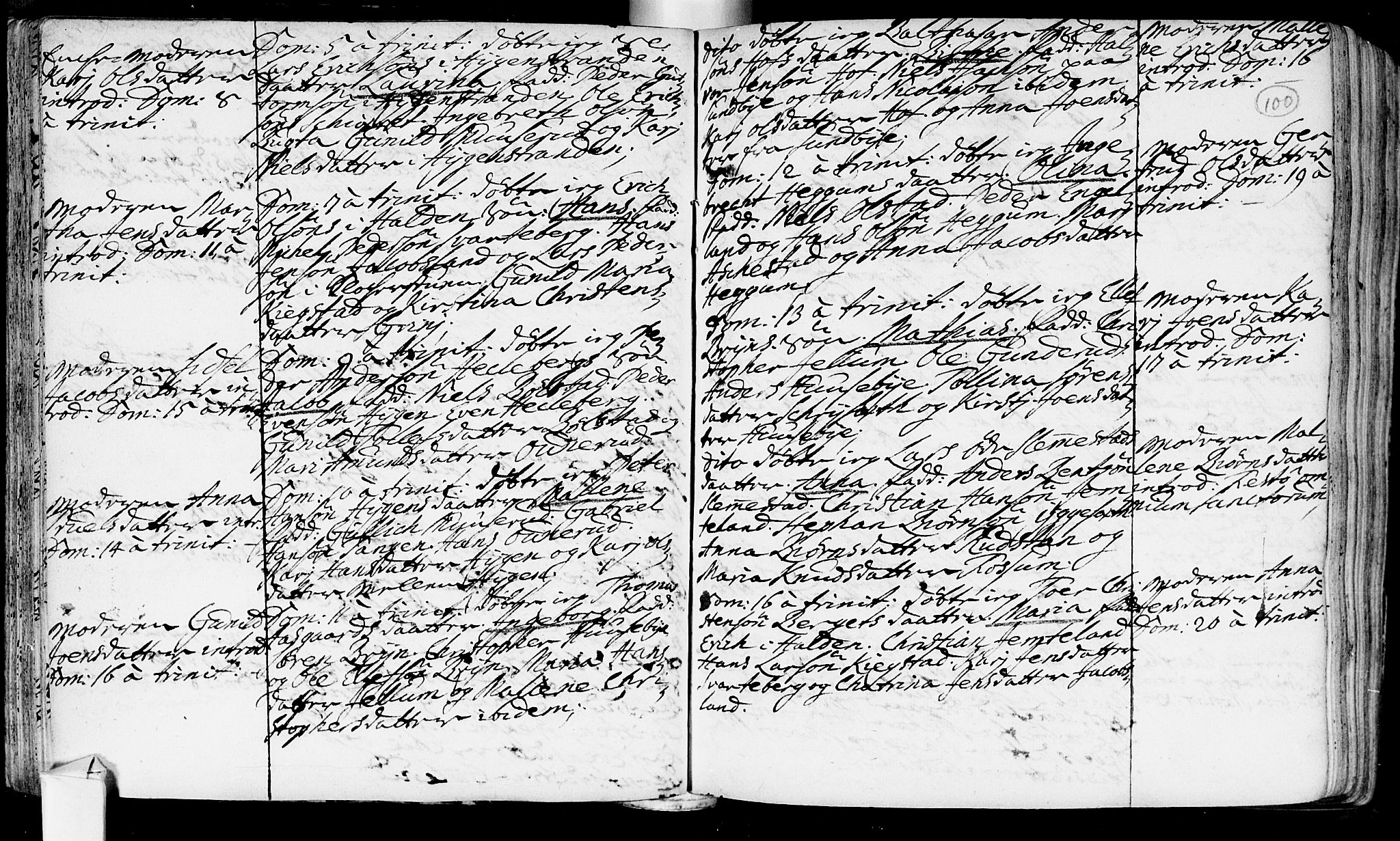 Røyken kirkebøker, SAKO/A-241/F/Fa/L0002: Ministerialbok nr. 2, 1731-1782, s. 100