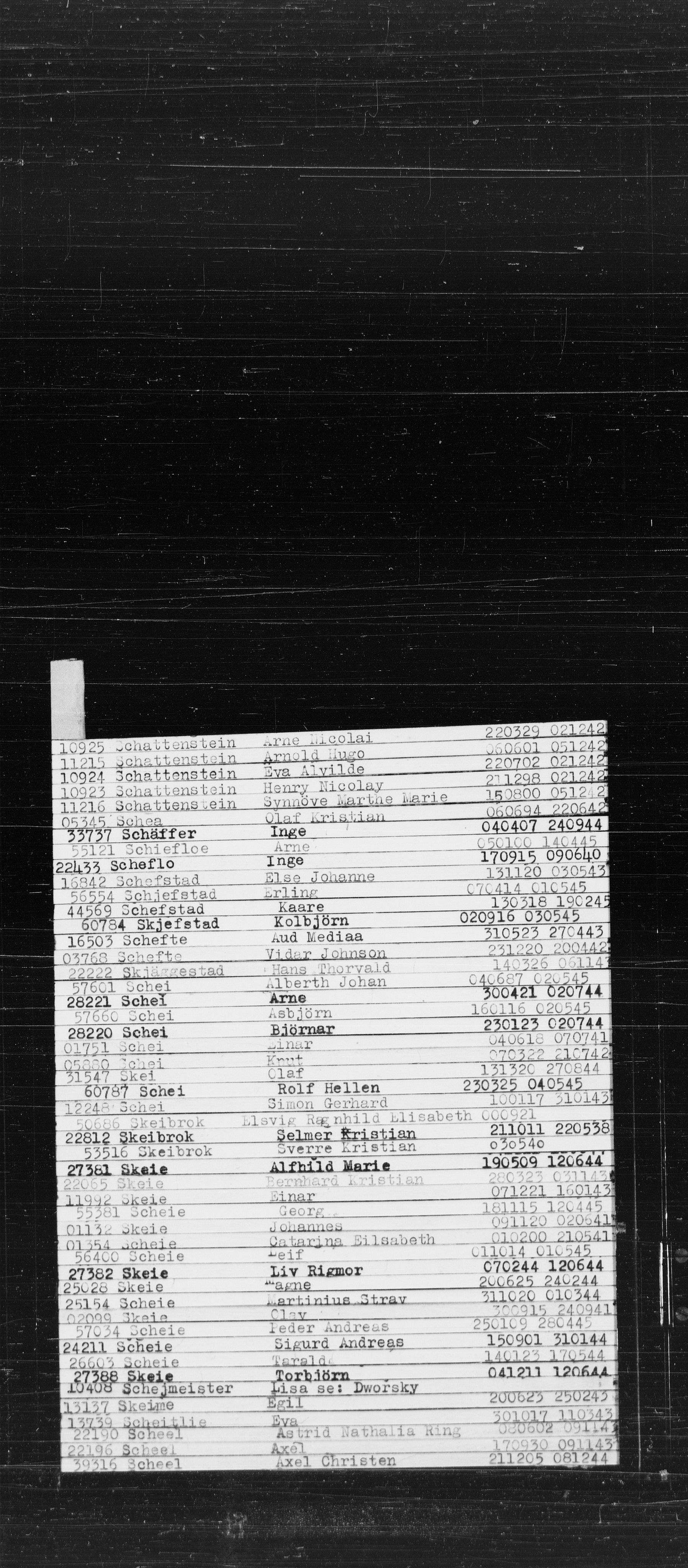 Den Kgl. Norske Legasjons Flyktningskontor, RA/S-6753/V/Va/L0022: Kjesäterkartoteket.  Alfabetisk register, A-Å., 1940-1945, s. 782