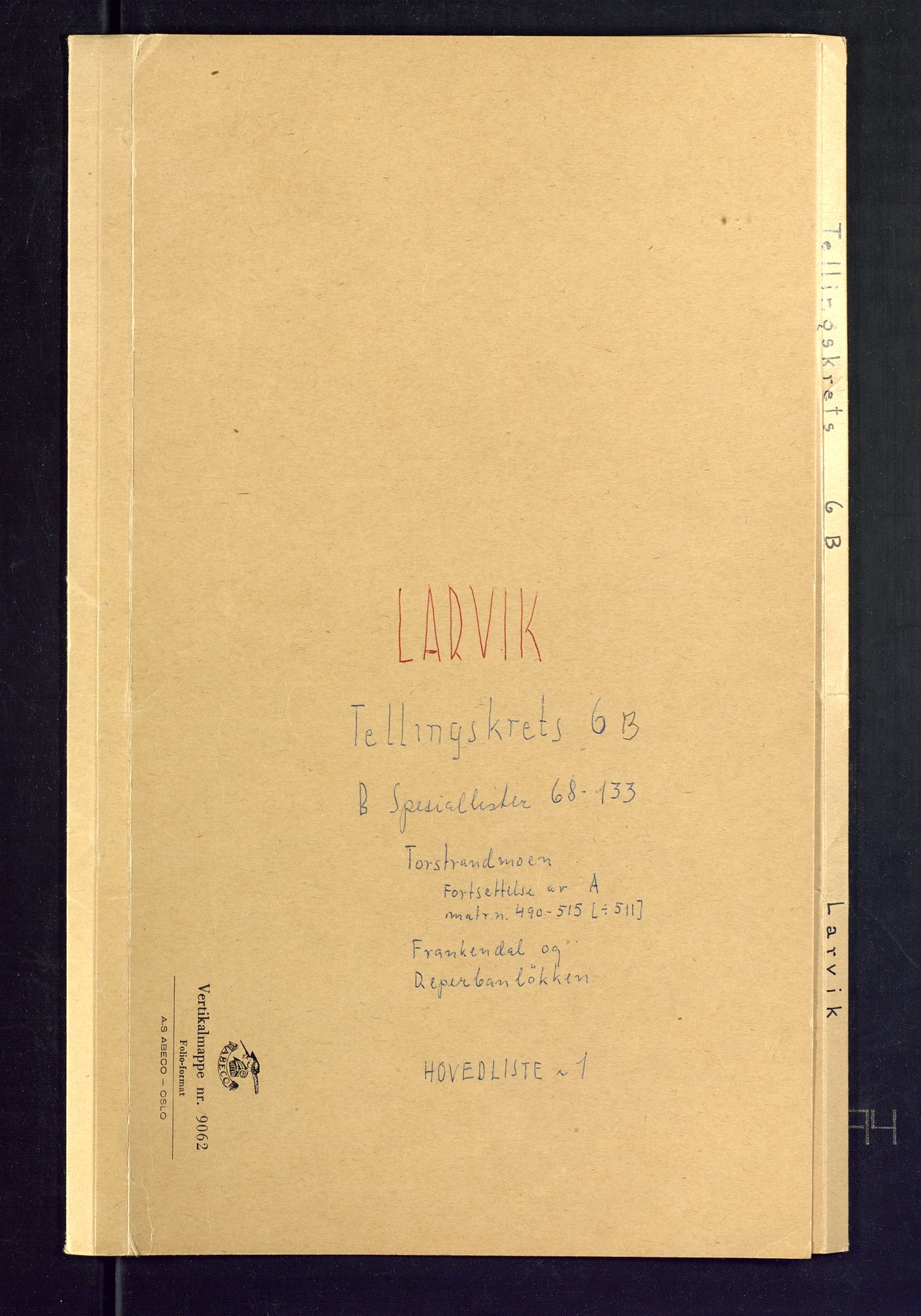 SAKO, Folketelling 1875 for 0707P Larvik prestegjeld, 1875, s. 19