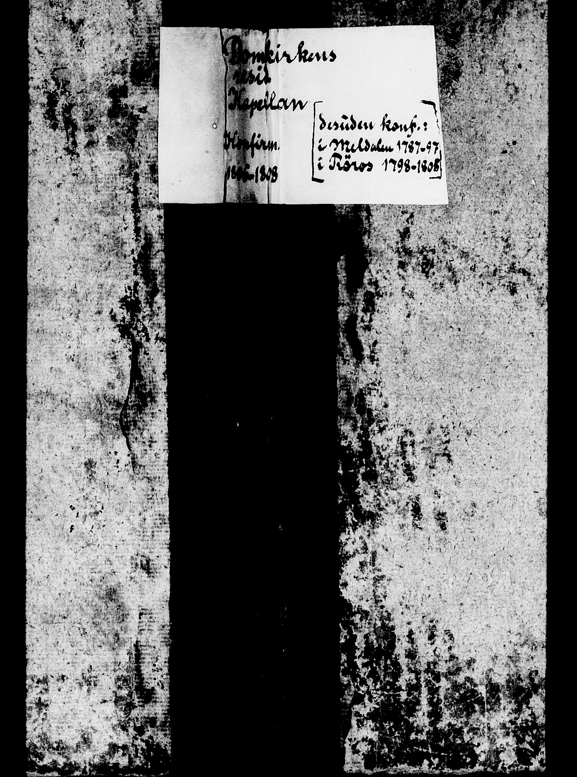 Ministerialprotokoller, klokkerbøker og fødselsregistre - Sør-Trøndelag, AV/SAT-A-1456/601/L0068: Residerende kapellans bok nr. 601B01, 1787-1808