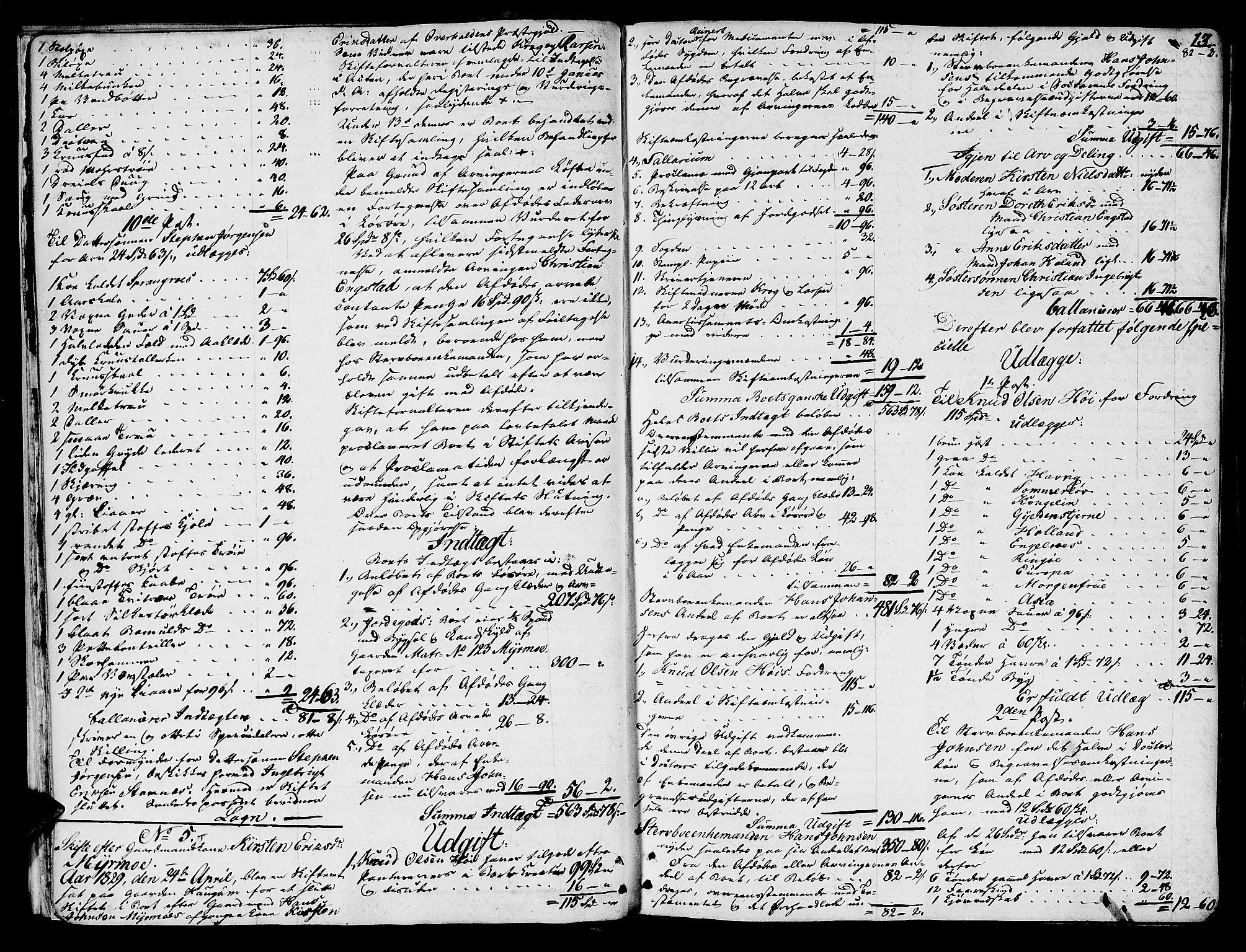Namdal sorenskriveri, AV/SAT-A-4133/1/3/3A/L0039: Skifteprotokoll nr. 1, 1828-1838, s. 13