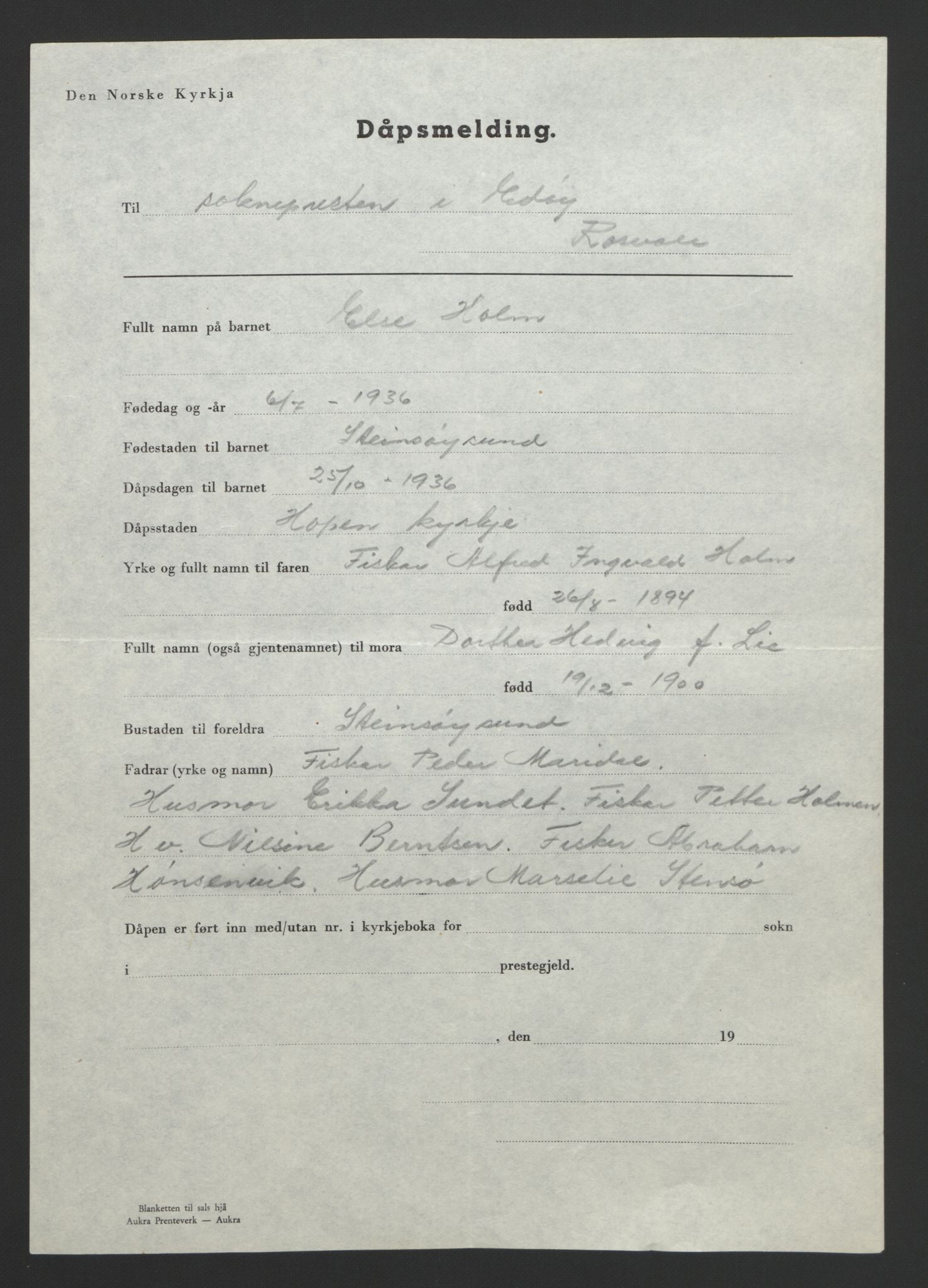 Ministerialprotokoller, klokkerbøker og fødselsregistre - Møre og Romsdal, AV/SAT-A-1454/583/L0957: Klokkerbok nr. 583C02, 1926-1947