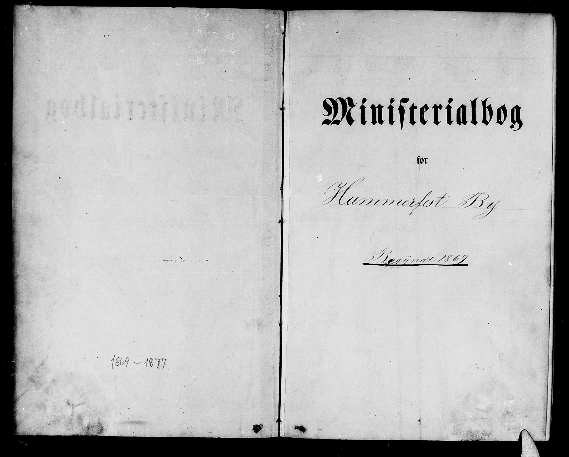 Hammerfest sokneprestkontor, SATØ/S-1347/H/Hb/L0004.klokk: Klokkerbok nr. 4, 1869-1877, s. 1