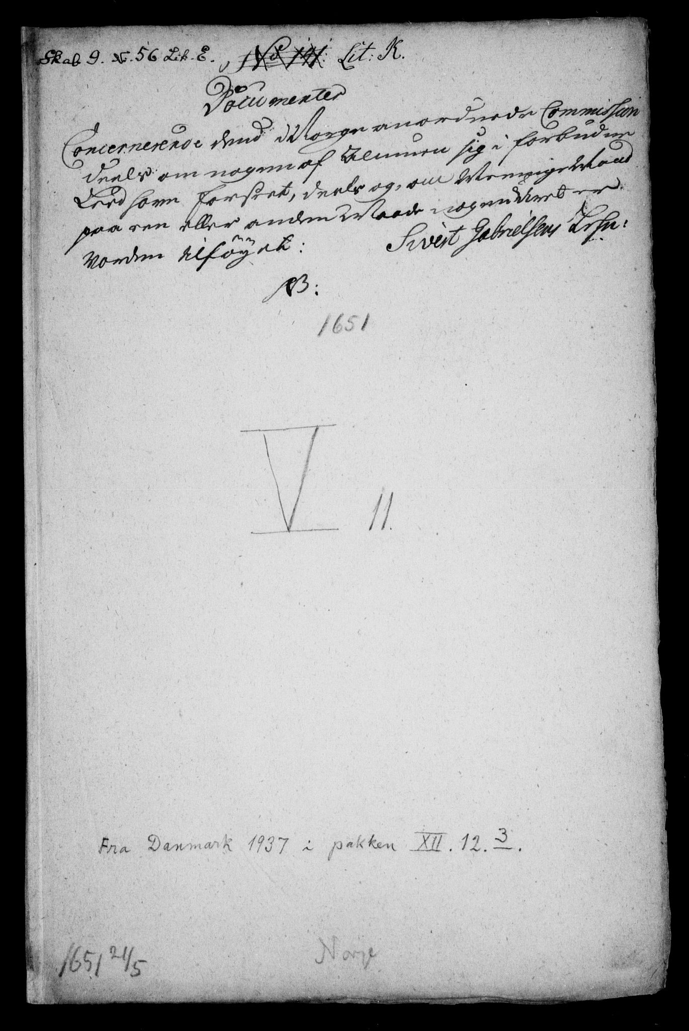 Danske Kanselli, Skapsaker, RA/EA-4061/F/L0023: Skap 9, pakke 4-56G, 1576-1653, s. 170