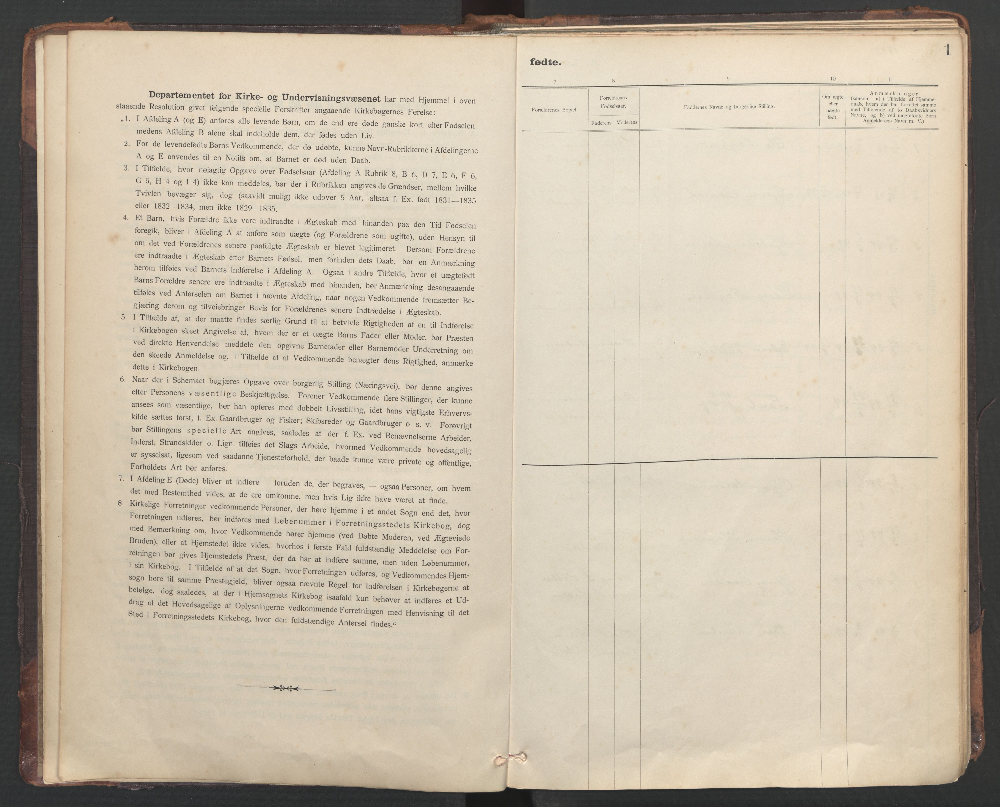 Ministerialprotokoller, klokkerbøker og fødselsregistre - Sør-Trøndelag, AV/SAT-A-1456/635/L0552: Ministerialbok nr. 635A02, 1899-1919, s. 1