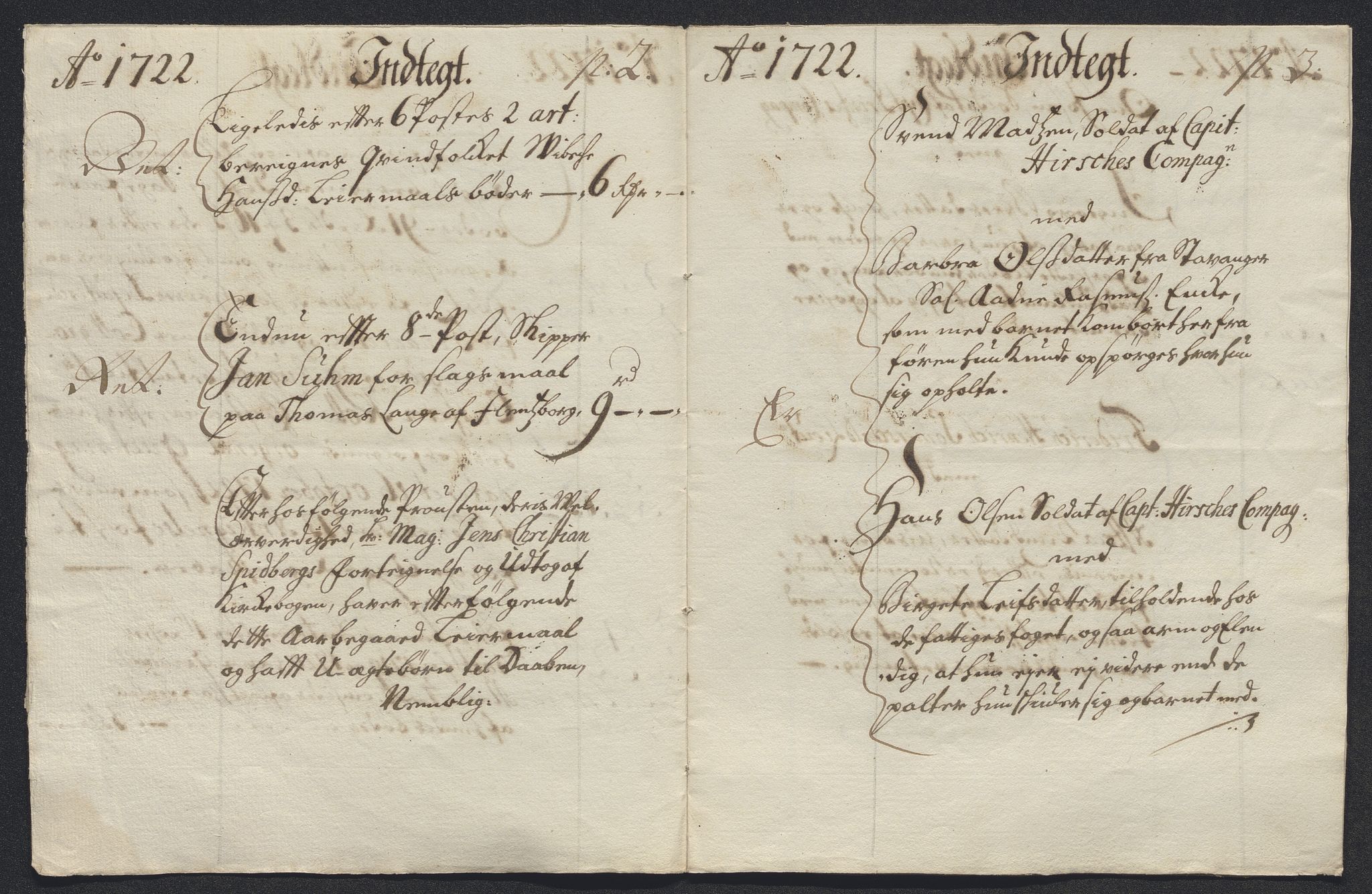 Rentekammeret inntil 1814, Reviderte regnskaper, Byregnskaper, AV/RA-EA-4066/R/Rm/L0286: [M19] Sikt og sakefall, 1719-1727, s. 83