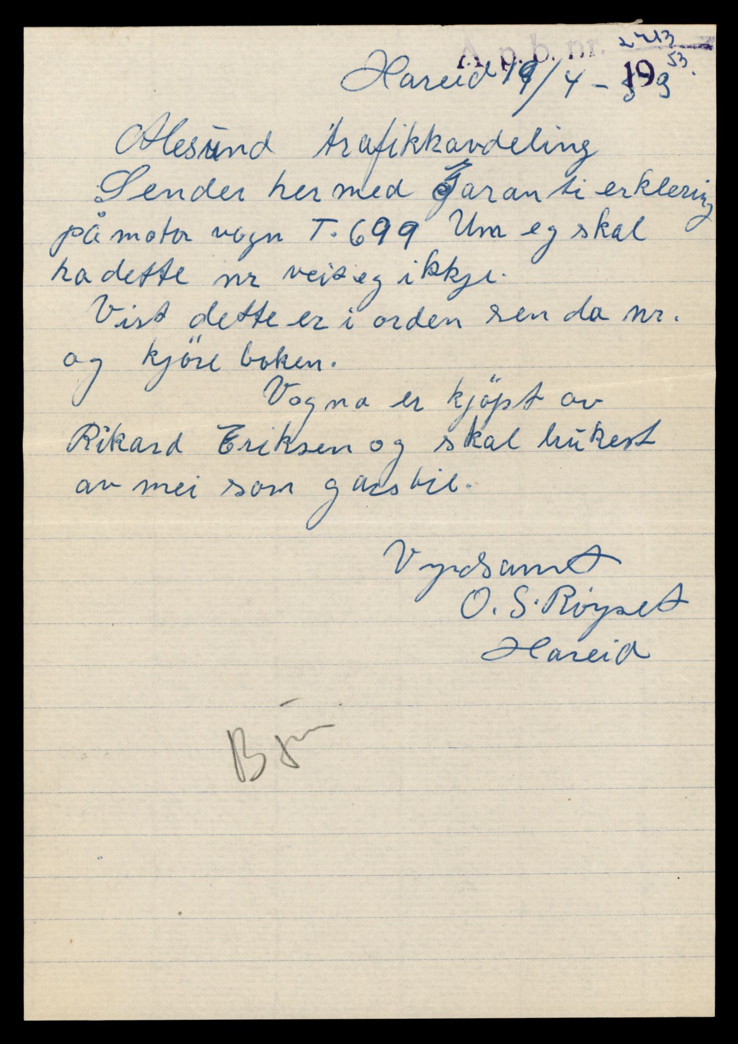 Møre og Romsdal vegkontor - Ålesund trafikkstasjon, AV/SAT-A-4099/F/Fe/L0034: Registreringskort for kjøretøy T 12500 - T 12652, 1927-1998, s. 2400
