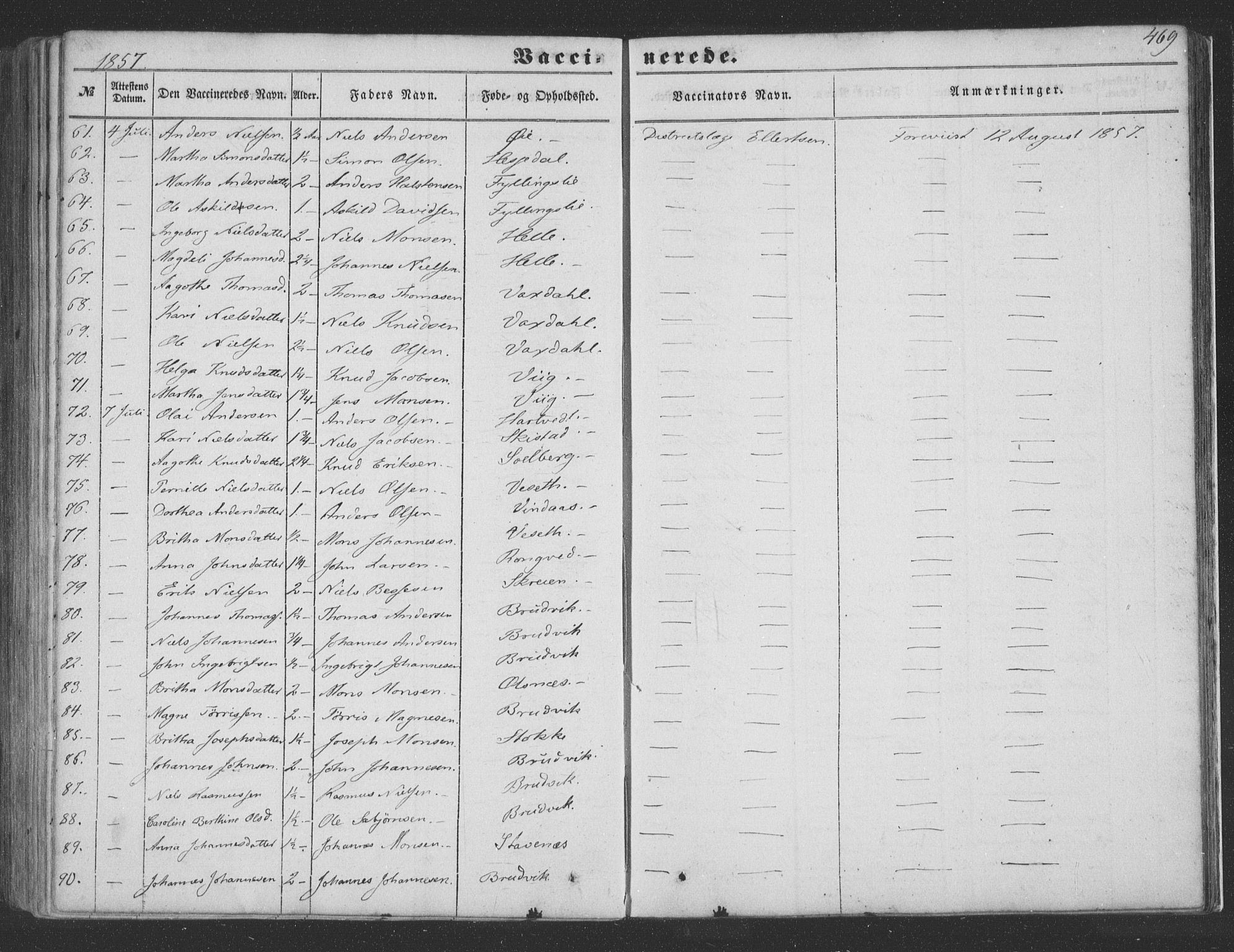 Haus sokneprestembete, SAB/A-75601/H/Haa: Ministerialbok nr. A 16 II, 1848-1857, s. 469