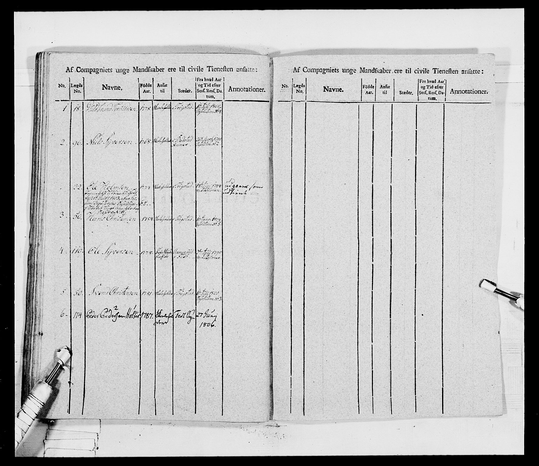 Generalitets- og kommissariatskollegiet, Det kongelige norske kommissariatskollegium, RA/EA-5420/E/Eh/L0032b: Nordafjelske gevorbne infanteriregiment, 1806, s. 615