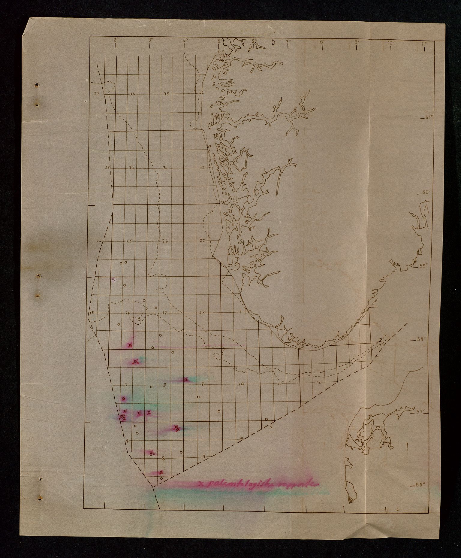 Industridepartementet, Oljekontoret, SAST/A-101348/Da/L0009:  Arkivnøkkel 722 - 725 Geofysikk, geologi, 1969-1972, s. 166