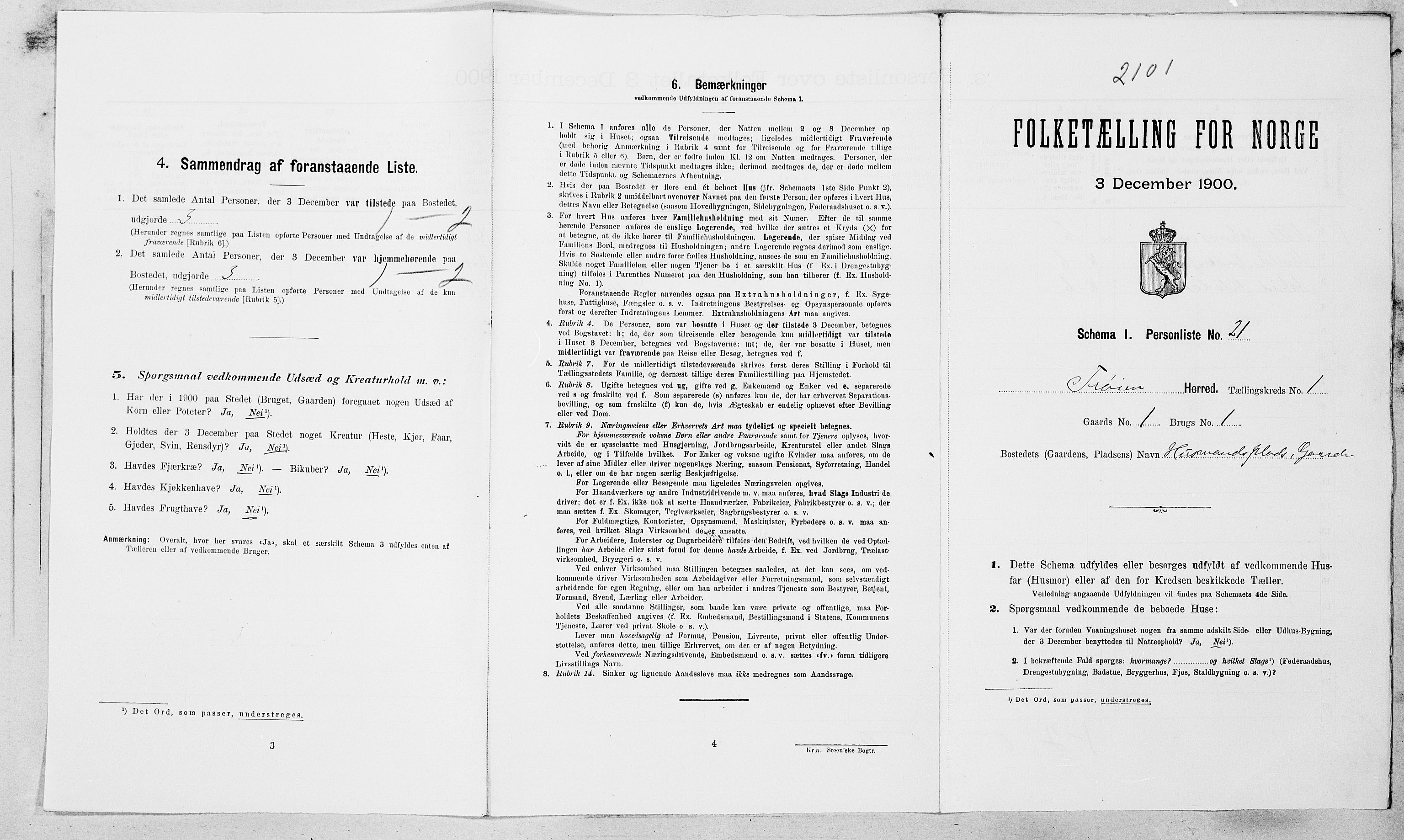 SAT, Folketelling 1900 for 1619 Frøya herred, 1900, s. 170