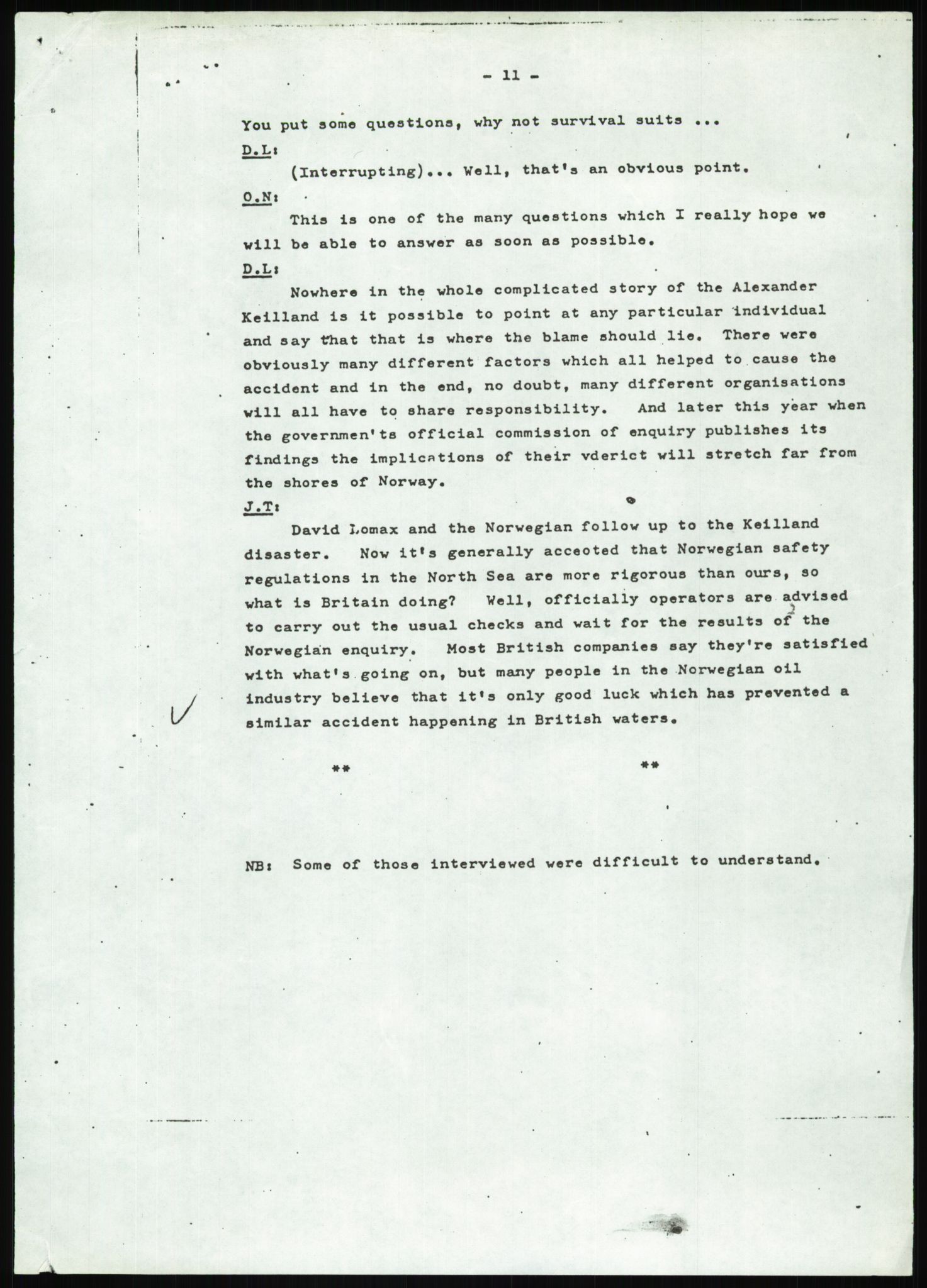 Justisdepartementet, Granskningskommisjonen ved Alexander Kielland-ulykken 27.3.1980, AV/RA-S-1165/D/L0022: Y Forskningsprosjekter (Y8-Y9)/Z Diverse (Doku.liste + Z1-Z15 av 15), 1980-1981, s. 1027