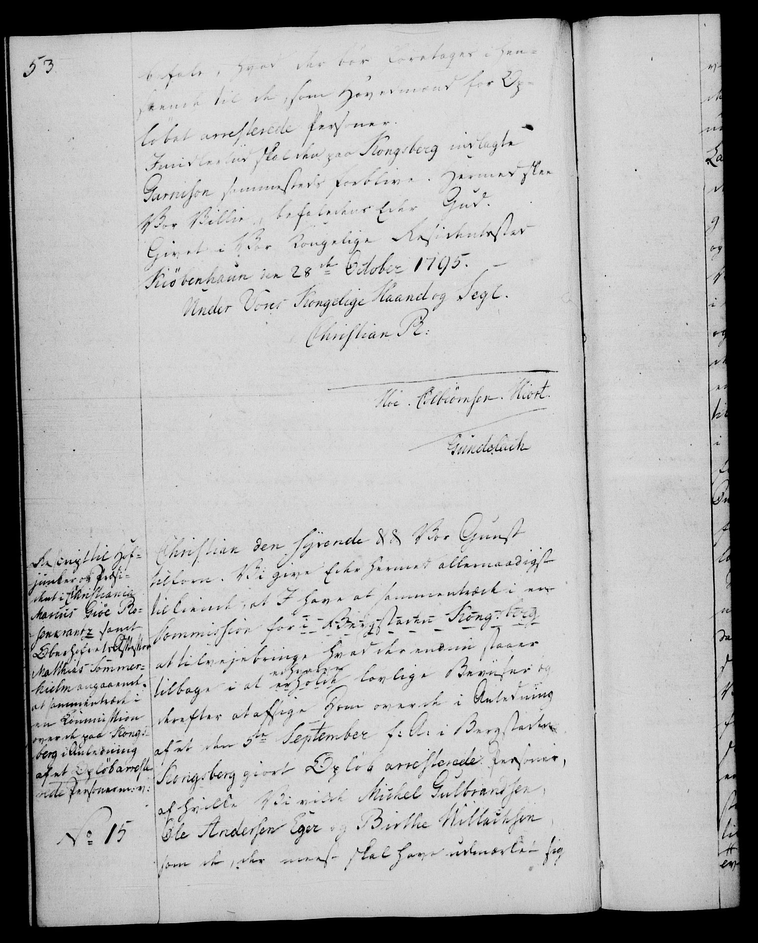 Rentekammeret, Renteskriverkontorene, RA/EA-3115/M/Mg/Mga/L0001: Ekspedisjonsprotokoll med register (merket RK 54.18), 1791-1814, s. 53