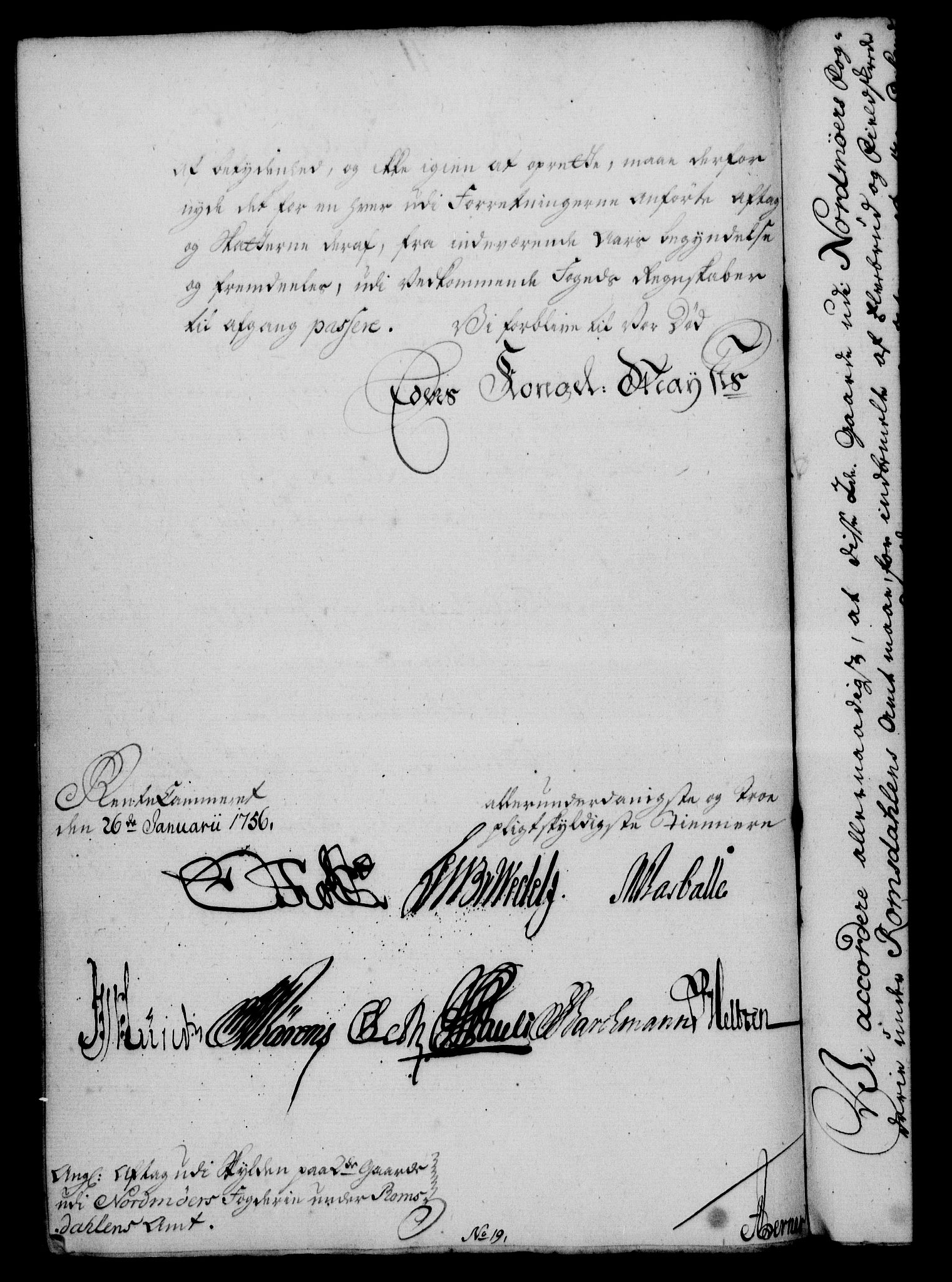 Rentekammeret, Kammerkanselliet, RA/EA-3111/G/Gf/Gfa/L0038: Norsk relasjons- og resolusjonsprotokoll (merket RK 52.38), 1756, s. 72