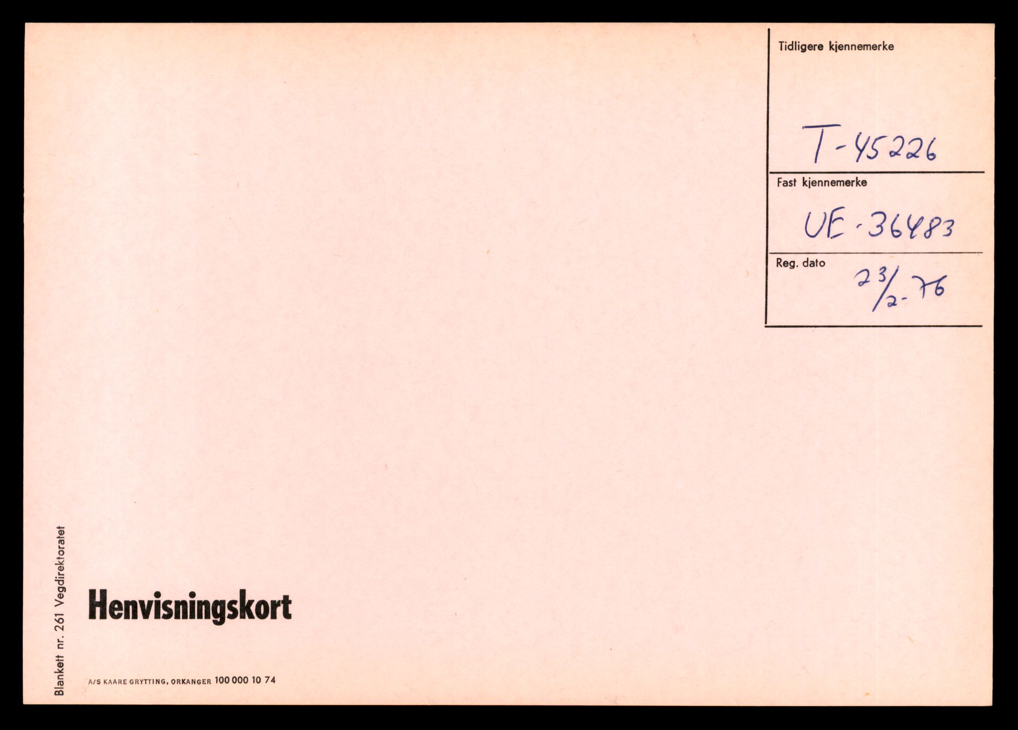 Møre og Romsdal vegkontor - Ålesund trafikkstasjon, AV/SAT-A-4099/F/Ff/L0009: Overførings-/henvisningskort T 45211 - T 47599, 1927-1998, s. 12