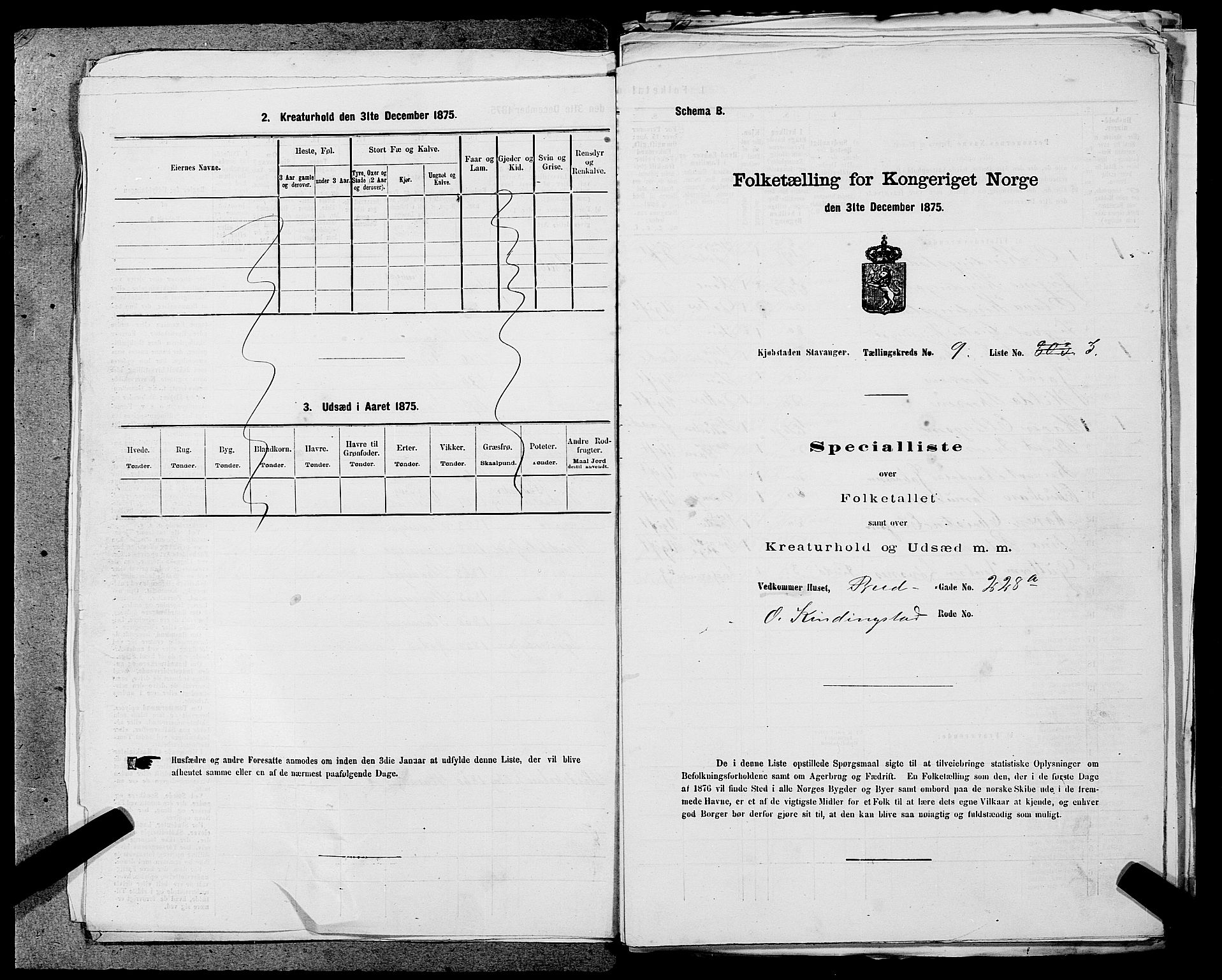 SAST, Folketelling 1875 for 1103 Stavanger kjøpstad, 1875, s. 1602