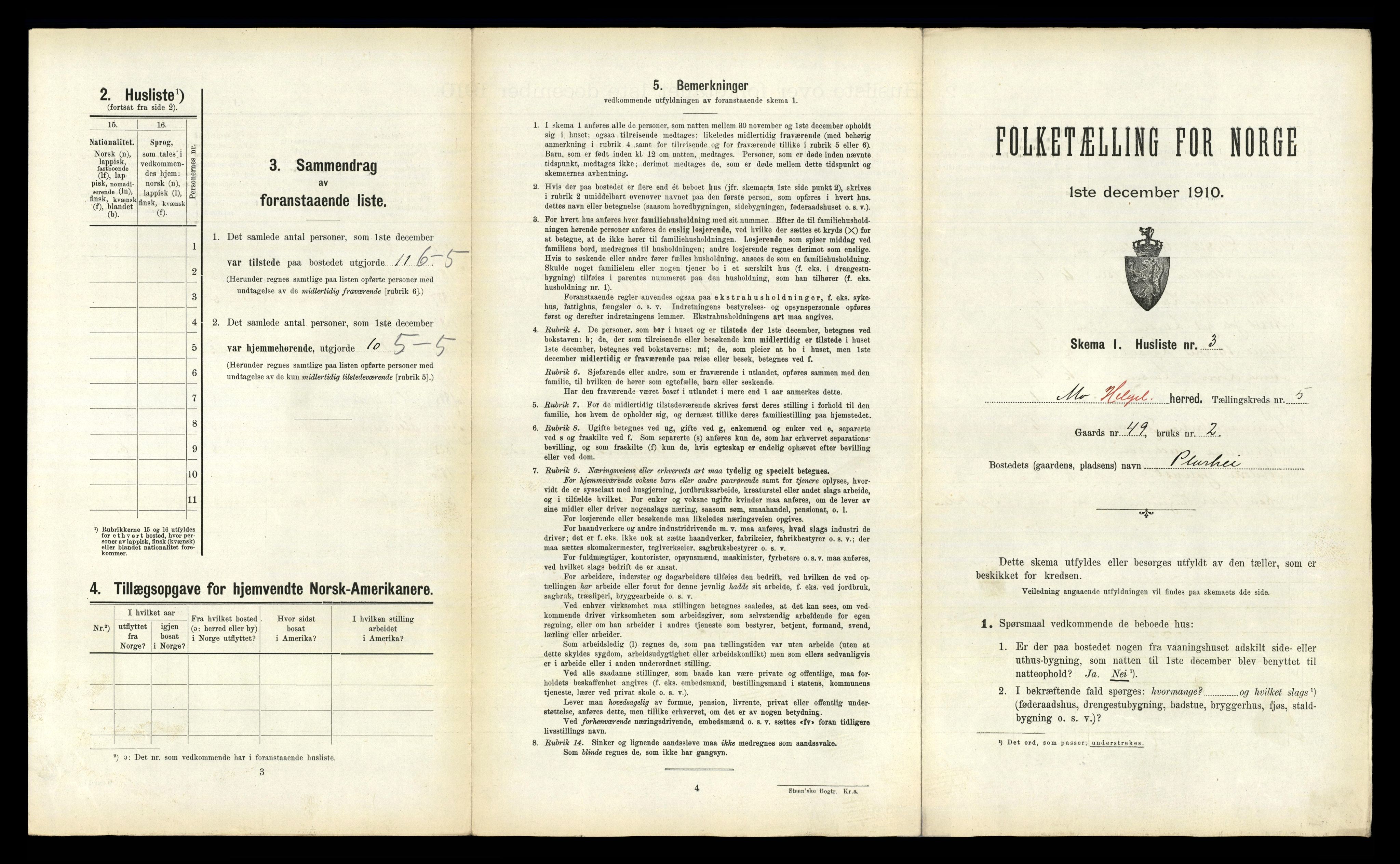 RA, Folketelling 1910 for 1833 Mo herred, 1910, s. 797