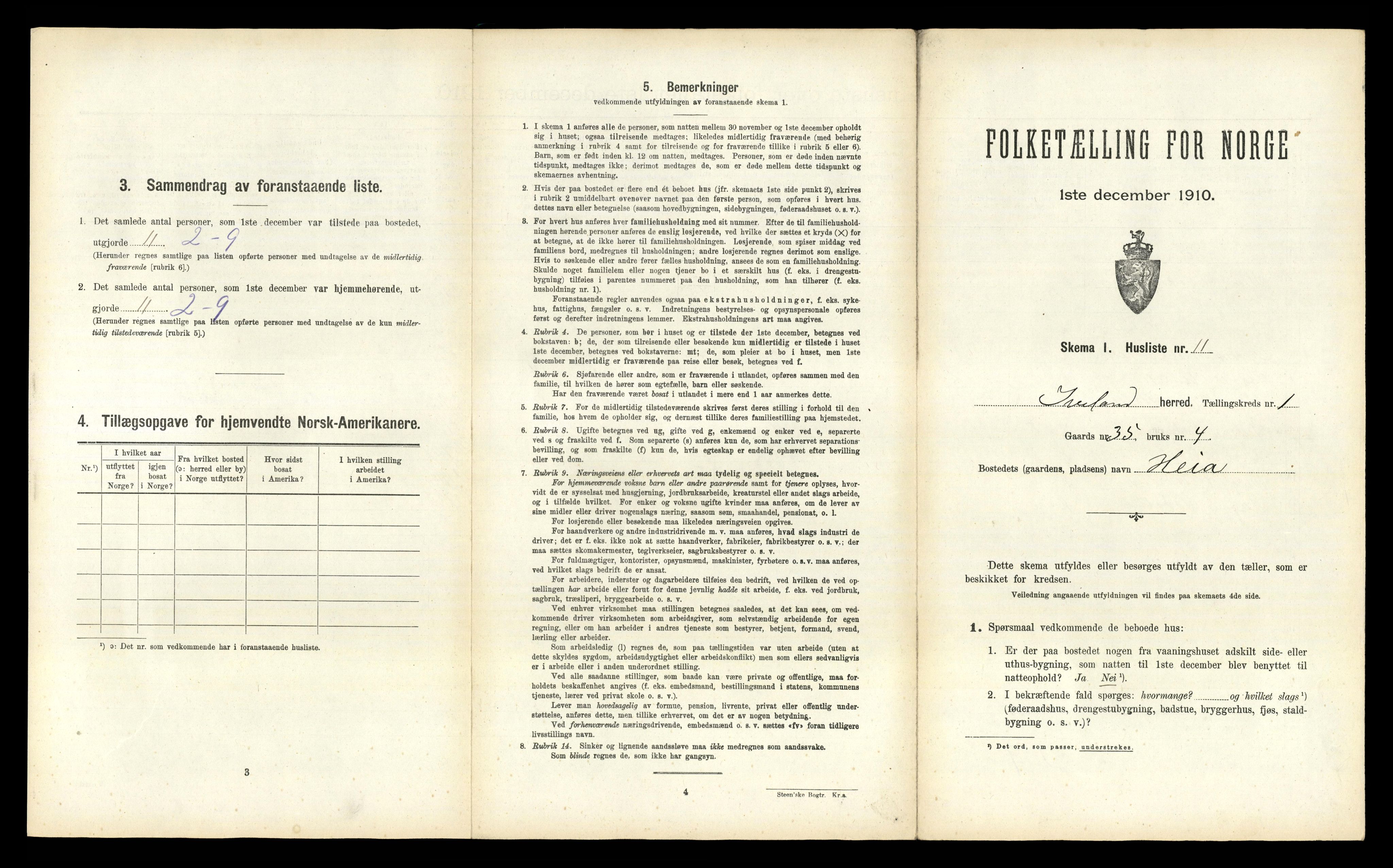 RA, Folketelling 1910 for 0935 Iveland herred, 1910, s. 53