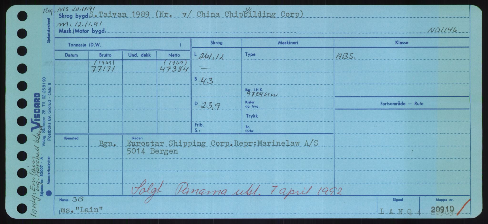 Sjøfartsdirektoratet med forløpere, Skipsmålingen, RA/S-1627/H/Hd/L0022: Fartøy, L-Lia, s. 83