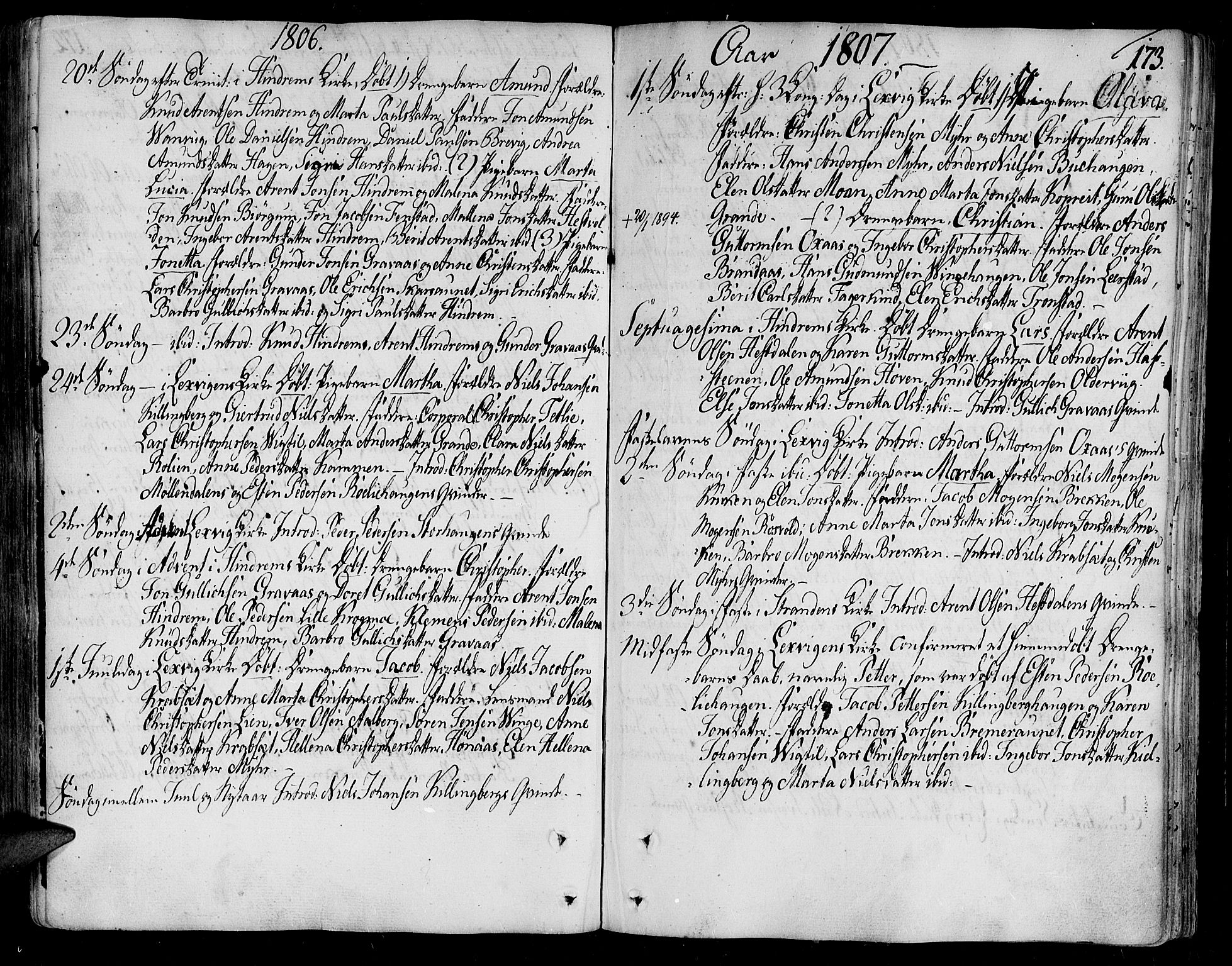 Ministerialprotokoller, klokkerbøker og fødselsregistre - Nord-Trøndelag, SAT/A-1458/701/L0004: Ministerialbok nr. 701A04, 1783-1816, s. 173