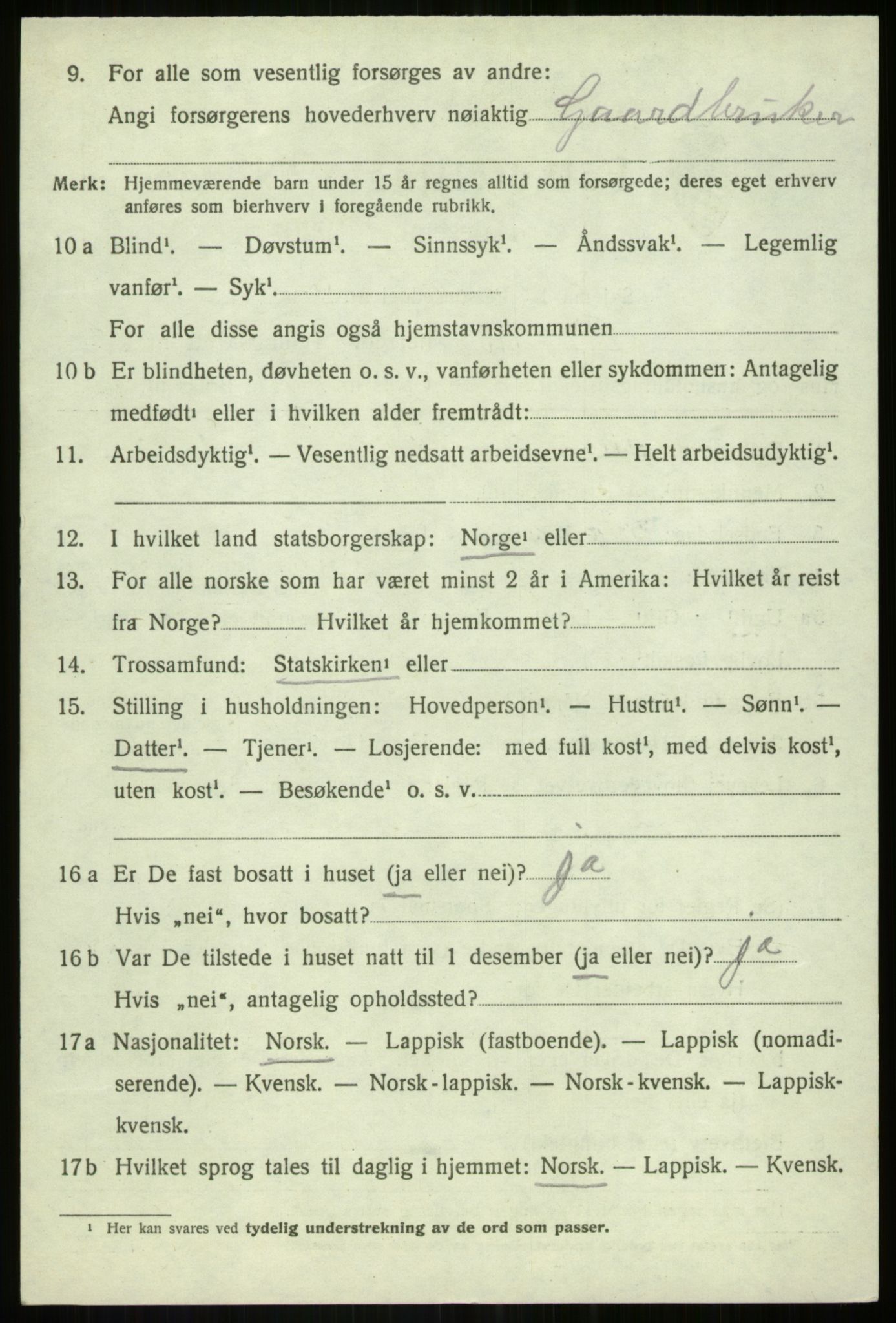 SATØ, Folketelling 1920 for 1922 Bardu herred, 1920, s. 4214