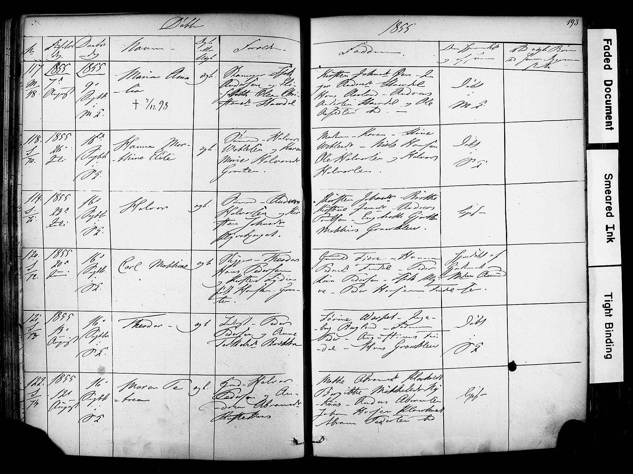 Solum kirkebøker, AV/SAKO-A-306/F/Fa/L0006: Ministerialbok nr. I 6, 1844-1855, s. 193
