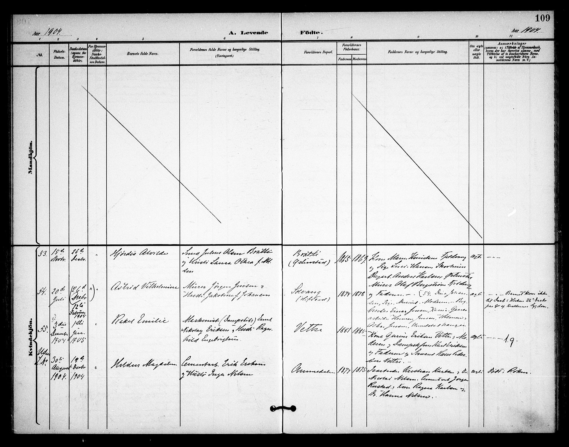 Asker prestekontor Kirkebøker, AV/SAO-A-10256a/F/Fa/L0015: Ministerialbok nr. I 15, 1896-1915, s. 109