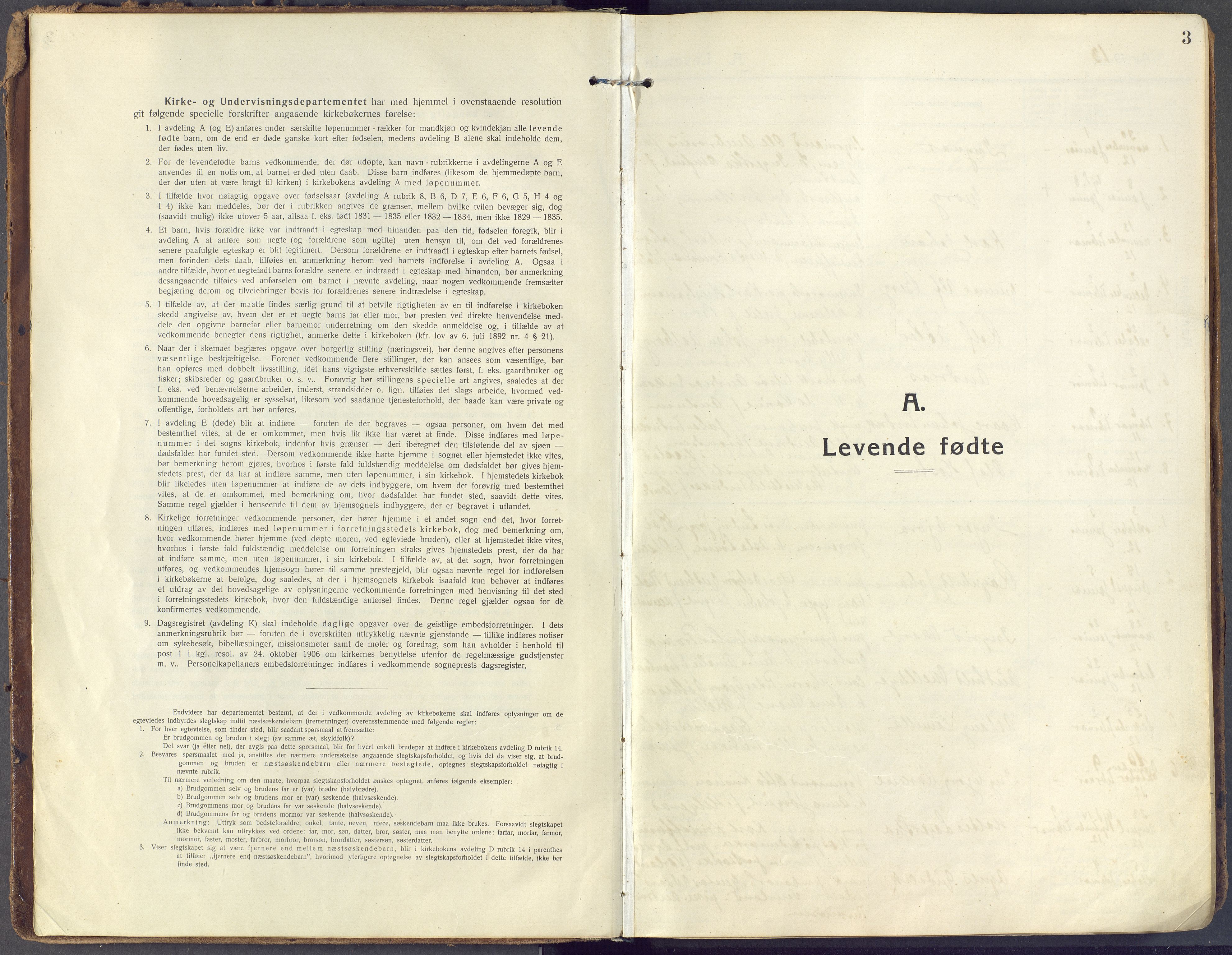 Horten kirkebøker, SAKO/A-348/F/Fa/L0012: Ministerialbok nr. 12, 1913-1926, s. 3