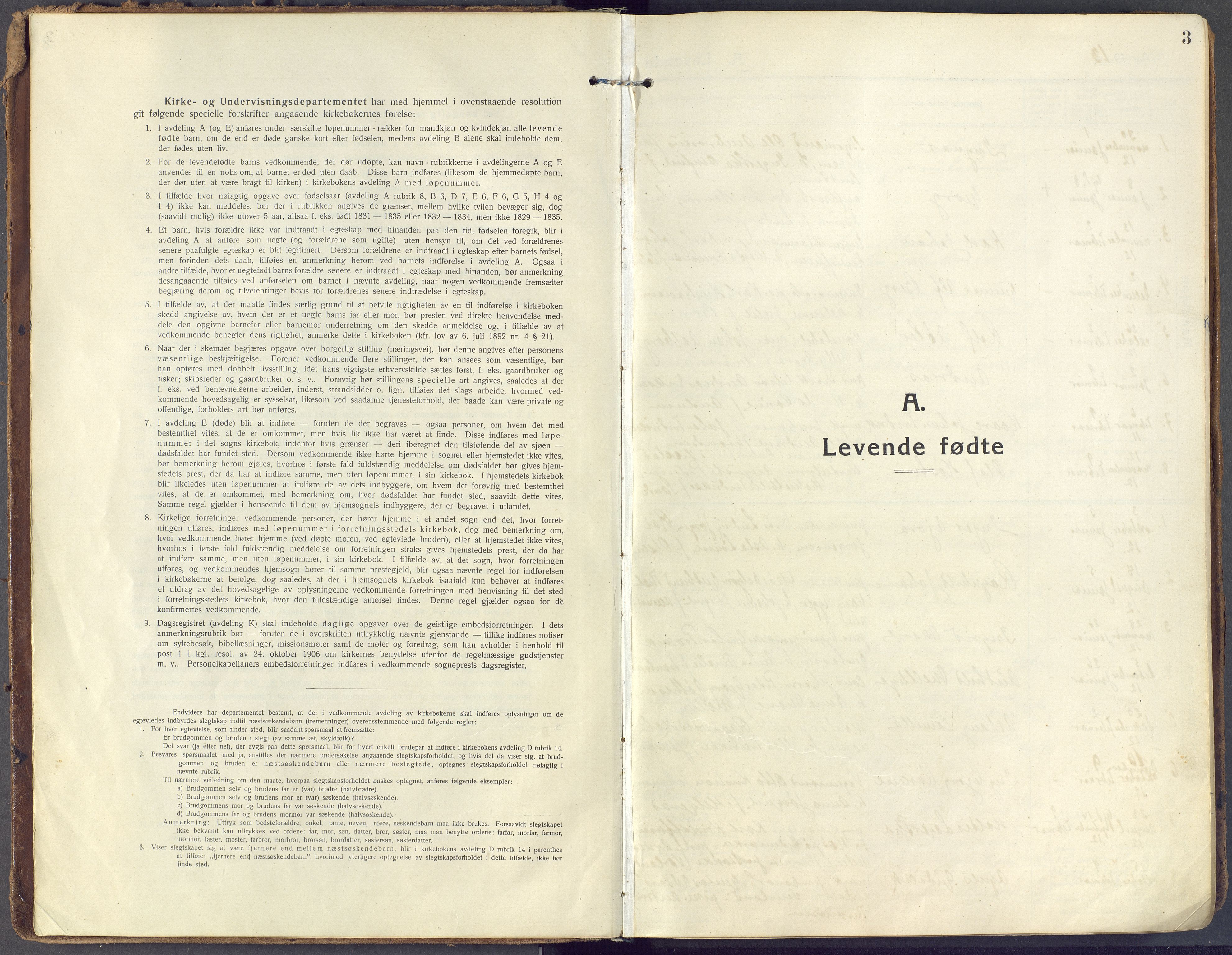 Horten kirkebøker, AV/SAKO-A-348/F/Fa/L0012: Ministerialbok nr. 12, 1913-1926, s. 3