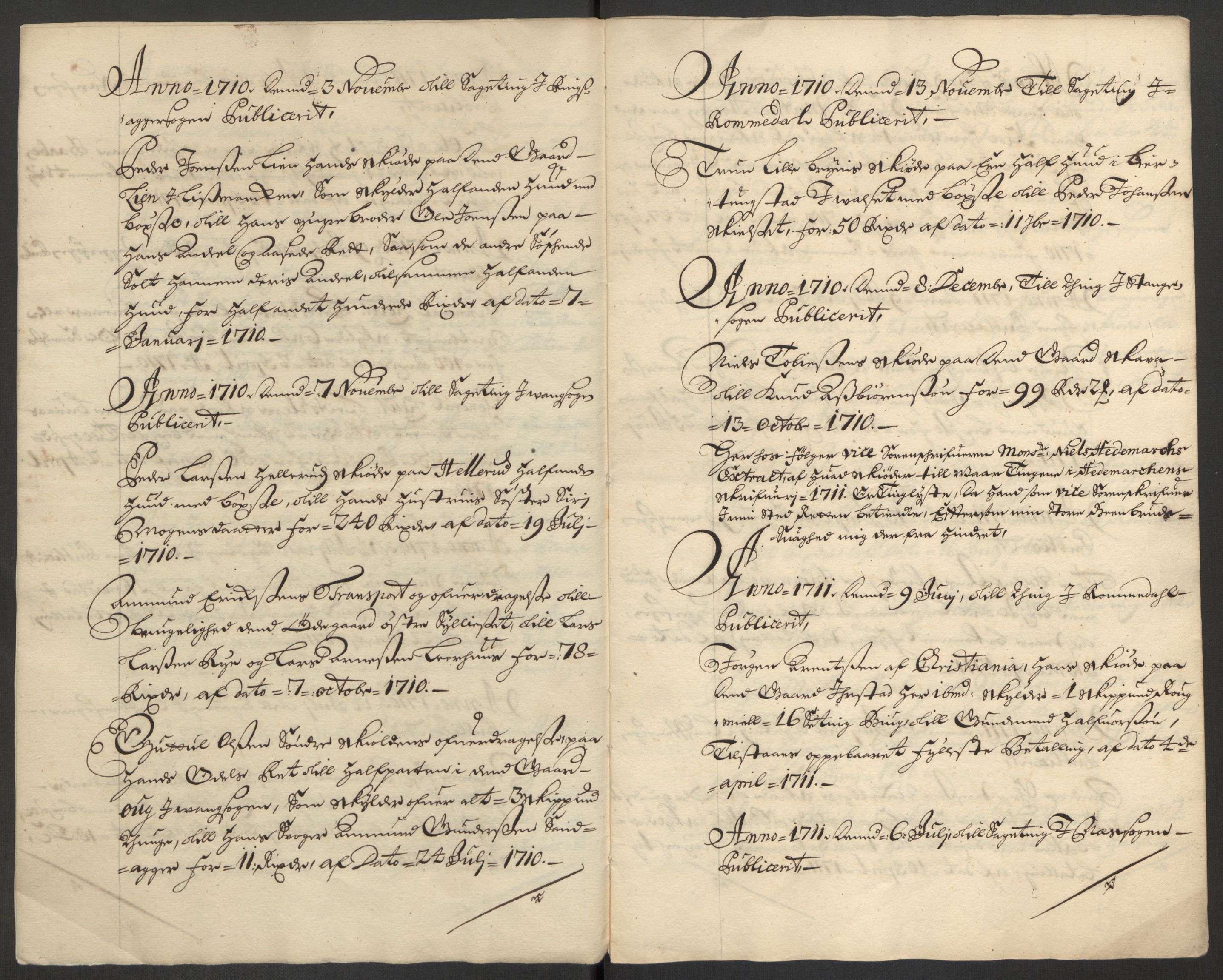 Kristiania stiftamt, AV/SAO-A-10386/E/Ed/Edp/L0001: Sorenskrivere, 1711-1721, s. 4