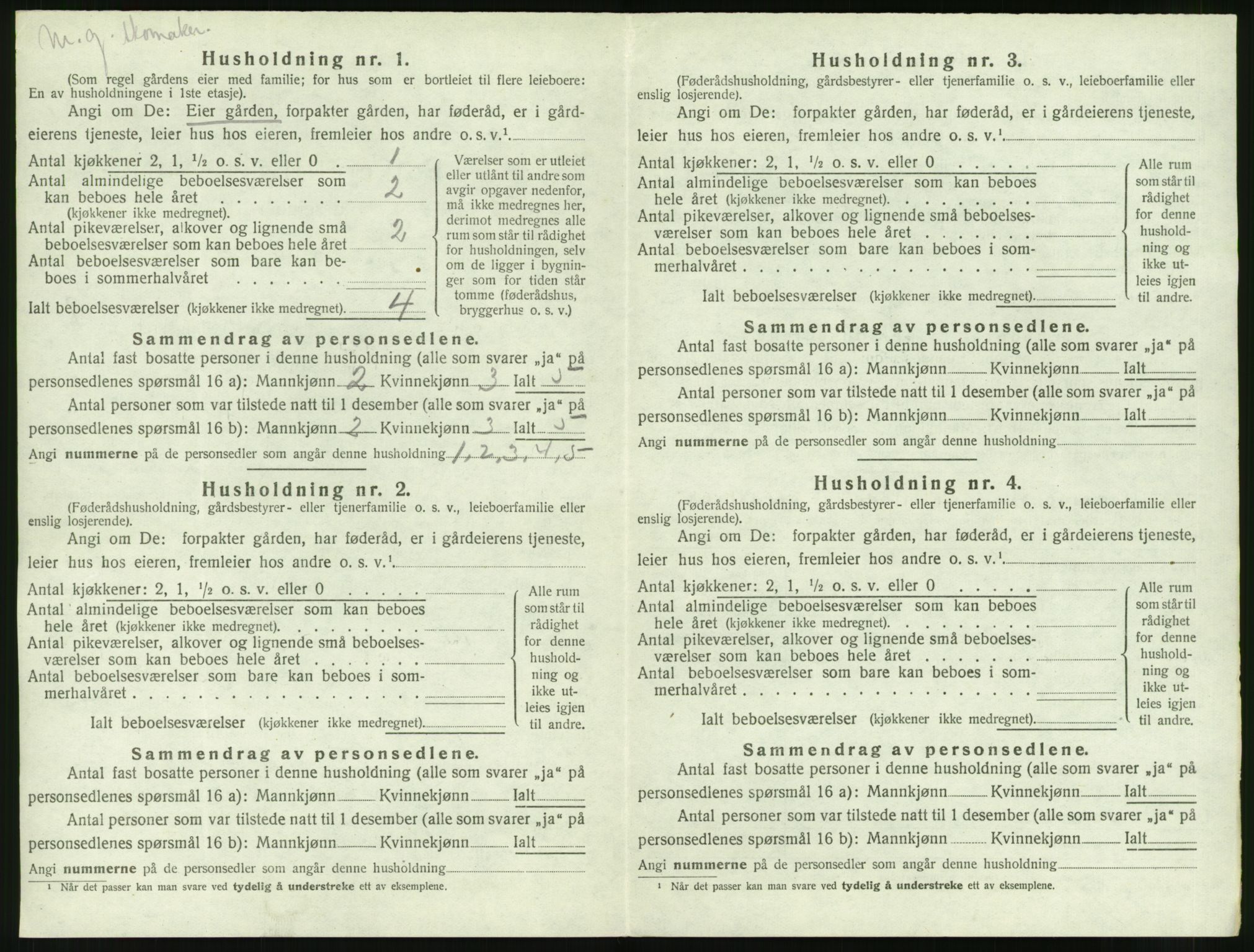 SAT, Folketelling 1920 for 1540 Hen herred, 1920, s. 211