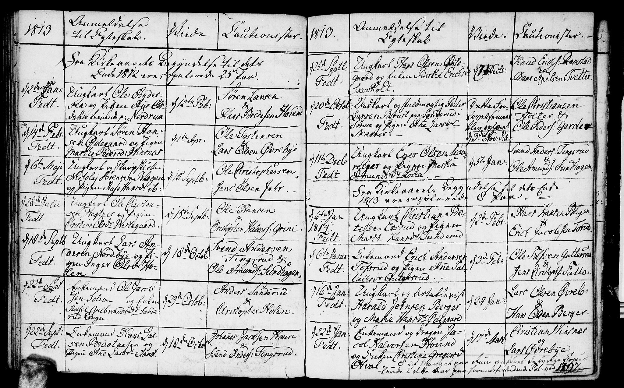 Fet prestekontor Kirkebøker, AV/SAO-A-10370a/F/Fa/L0007: Ministerialbok nr. I 7, 1797-1814