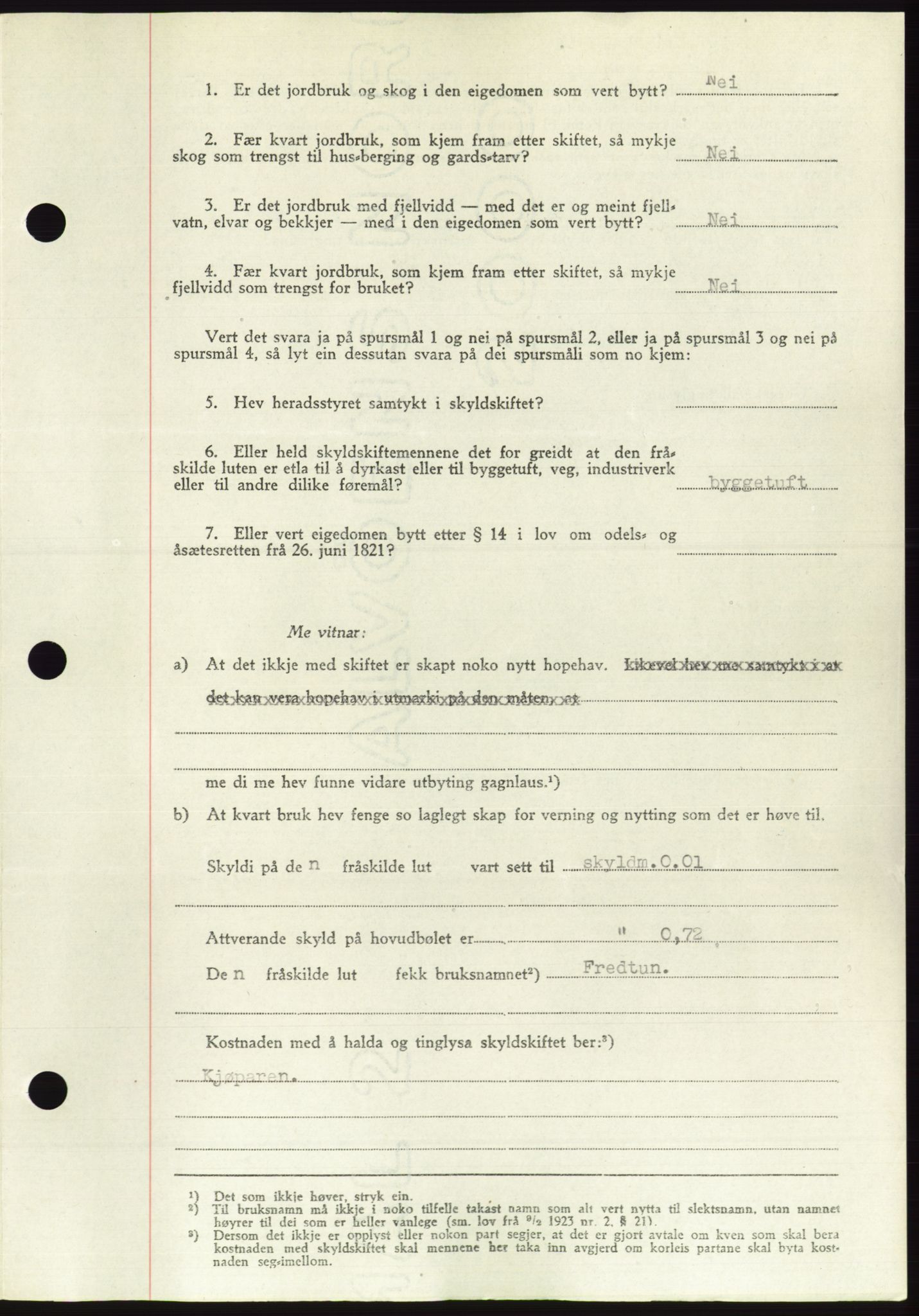 Søre Sunnmøre sorenskriveri, AV/SAT-A-4122/1/2/2C/L0084: Pantebok nr. 10A, 1949-1949, Dagboknr: 306/1949