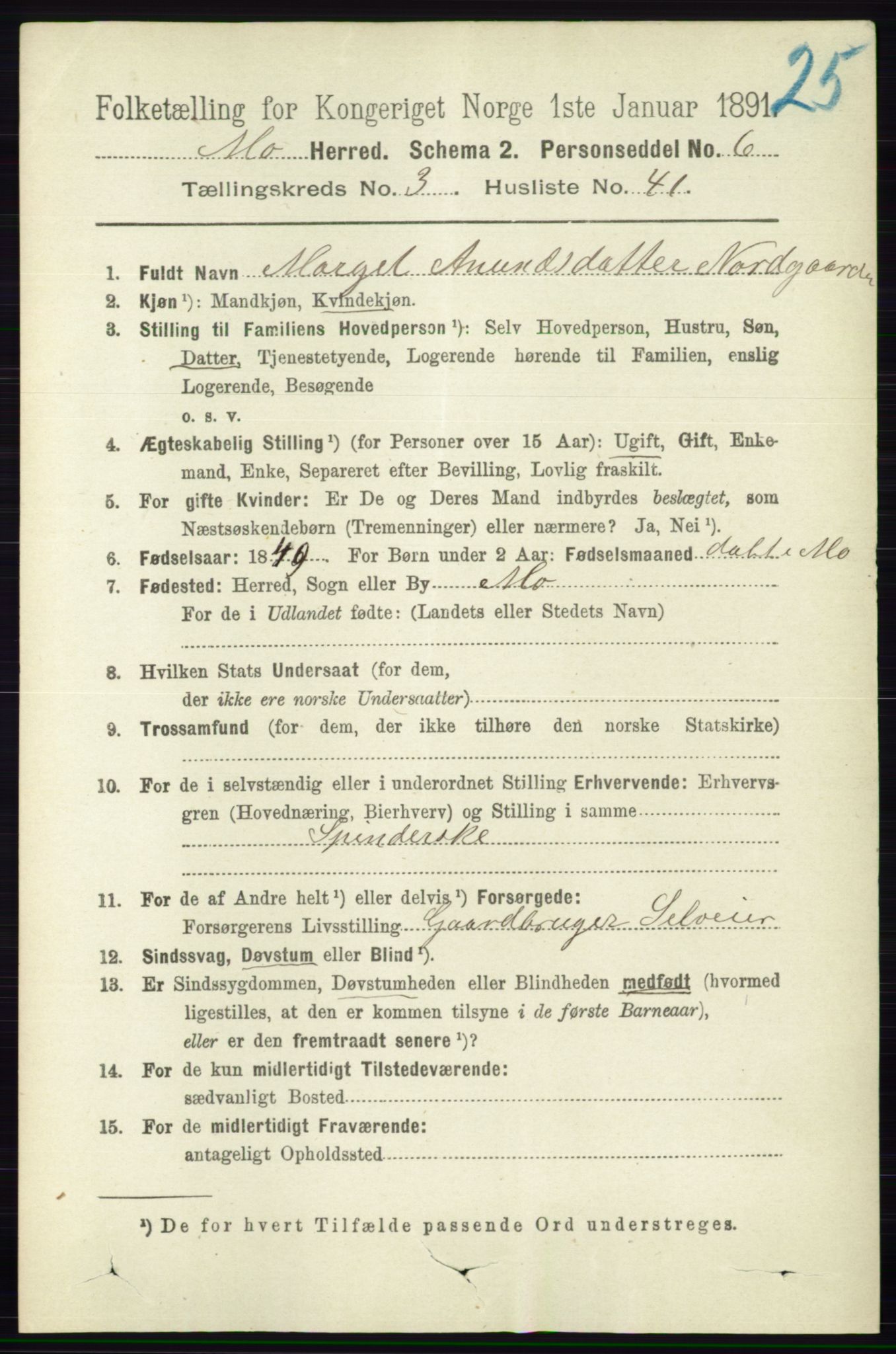 RA, Folketelling 1891 for 0832 Mo herred, 1891, s. 974