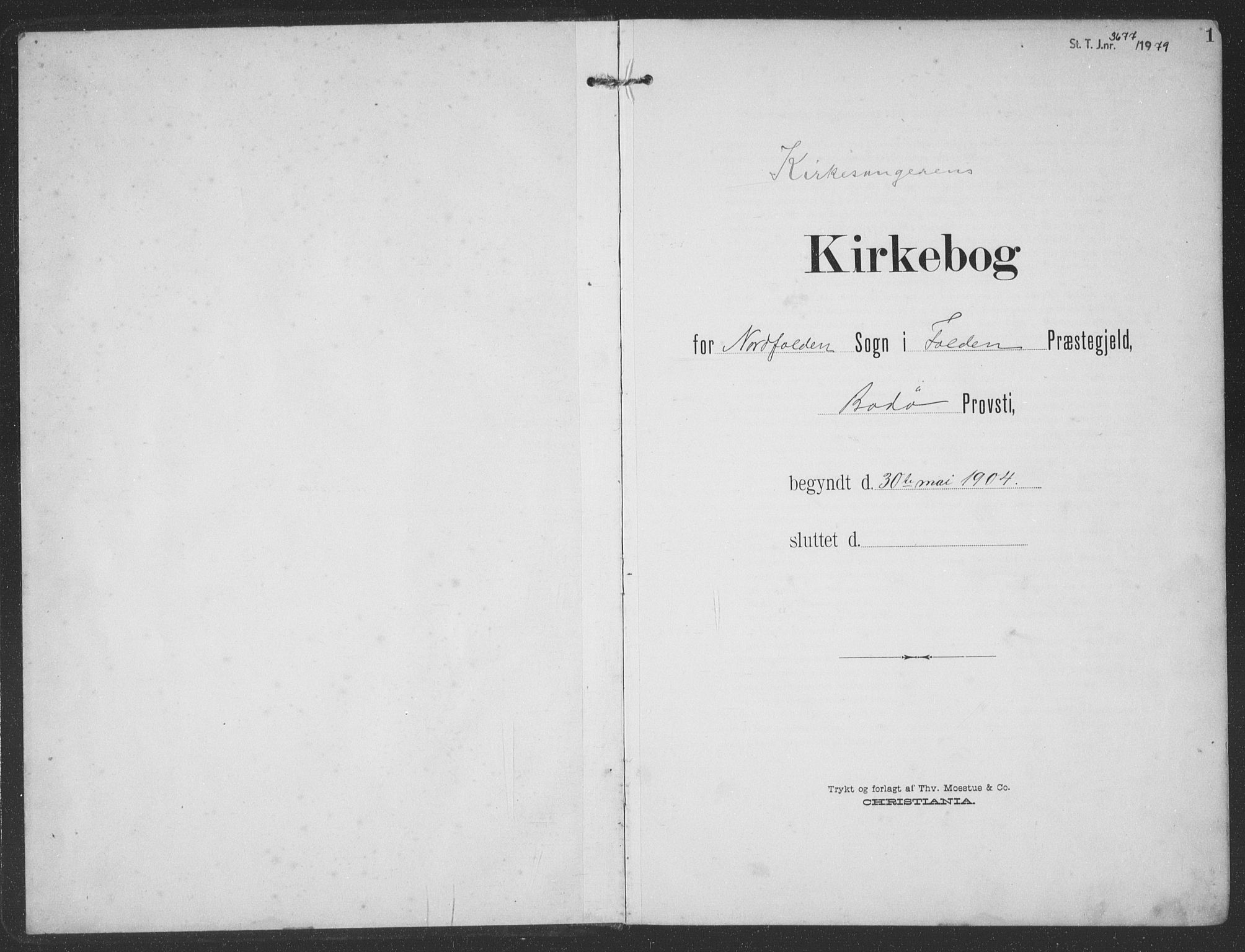 Ministerialprotokoller, klokkerbøker og fødselsregistre - Nordland, AV/SAT-A-1459/858/L0835: Klokkerbok nr. 858C02, 1904-1940, s. 1