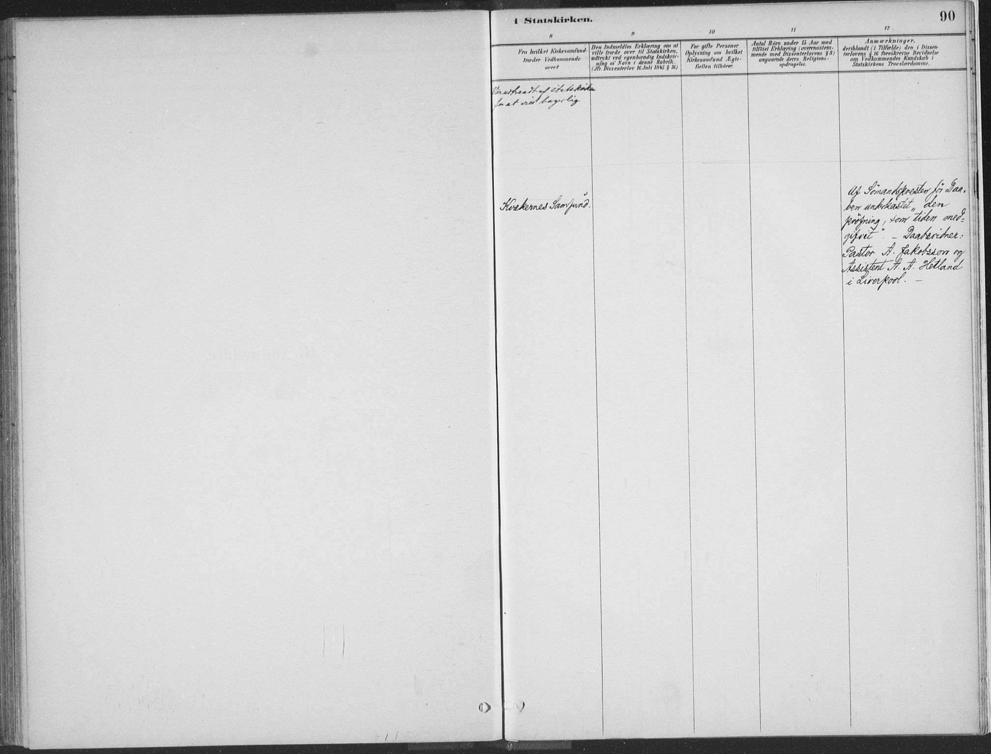 Kvinesdal sokneprestkontor, SAK/1111-0026/F/Fa/Faa/L0004: Ministerialbok nr. A 4, 1882-1897, s. 90