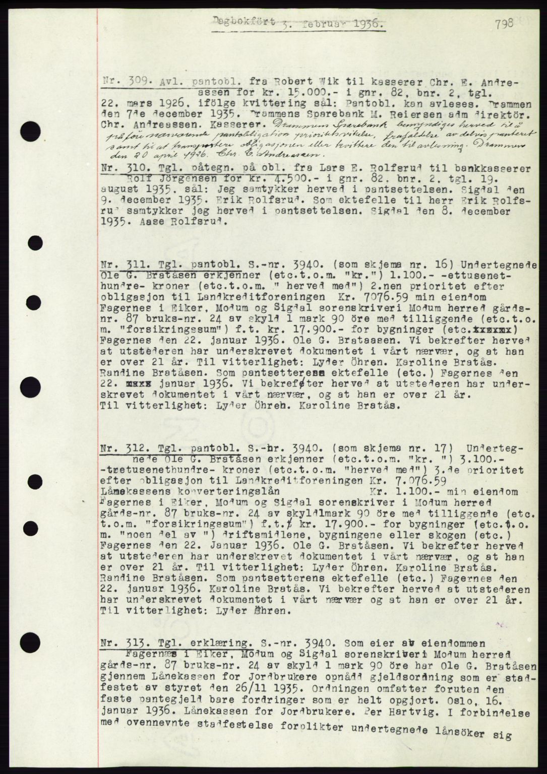 Eiker, Modum og Sigdal sorenskriveri, SAKO/A-123/G/Ga/Gab/L0031: Pantebok nr. A1, 1935-1936, Tingl.dato: 03.02.1936