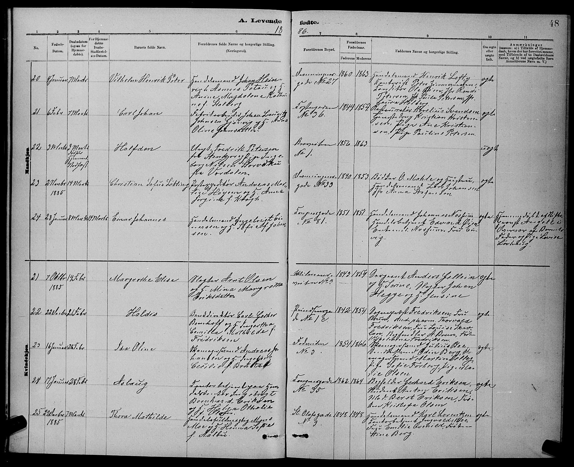 Ministerialprotokoller, klokkerbøker og fødselsregistre - Sør-Trøndelag, SAT/A-1456/601/L0092: Klokkerbok nr. 601C10, 1884-1897, s. 48