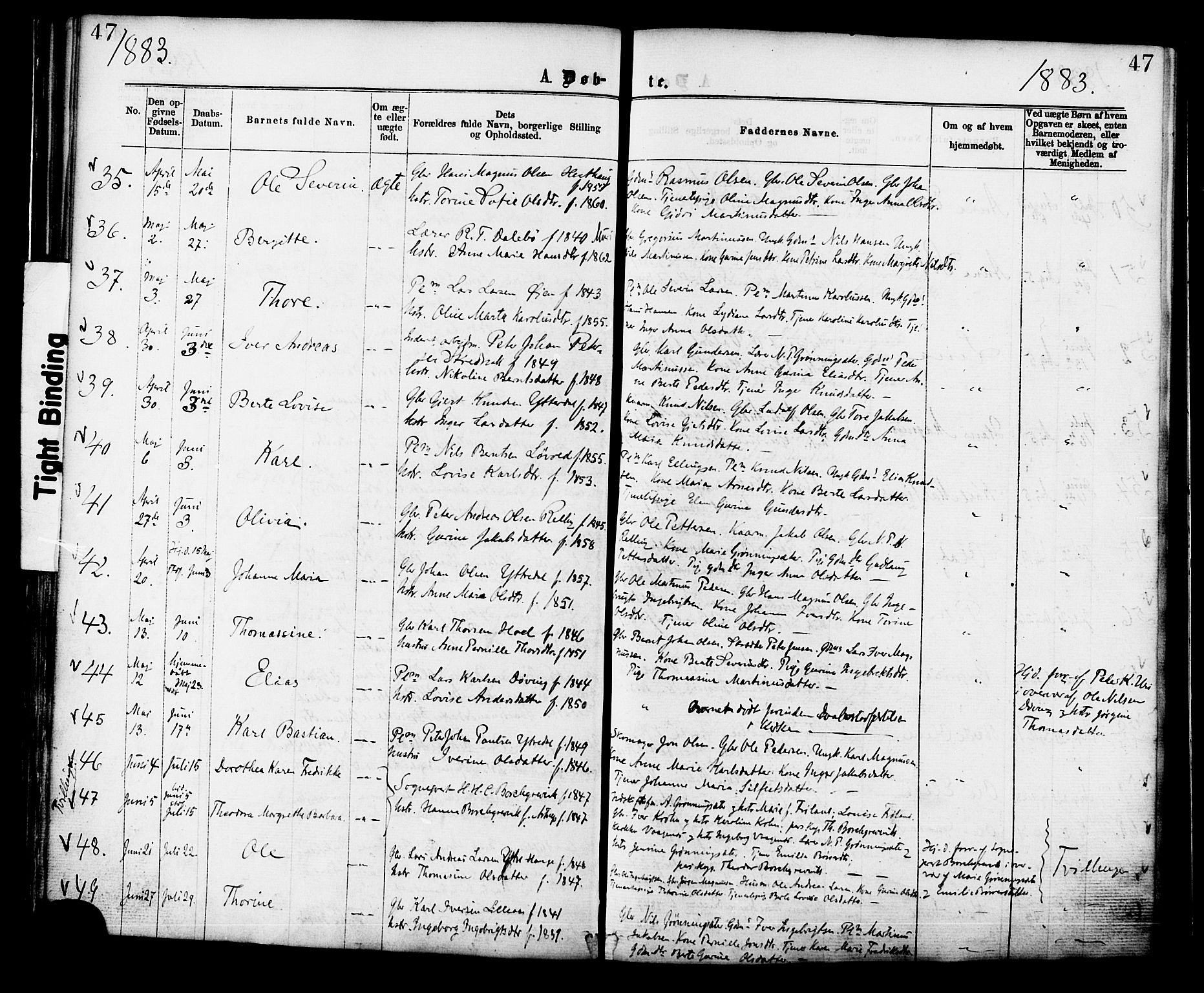 Ministerialprotokoller, klokkerbøker og fødselsregistre - Møre og Romsdal, SAT/A-1454/519/L0254: Ministerialbok nr. 519A13, 1868-1883, s. 47