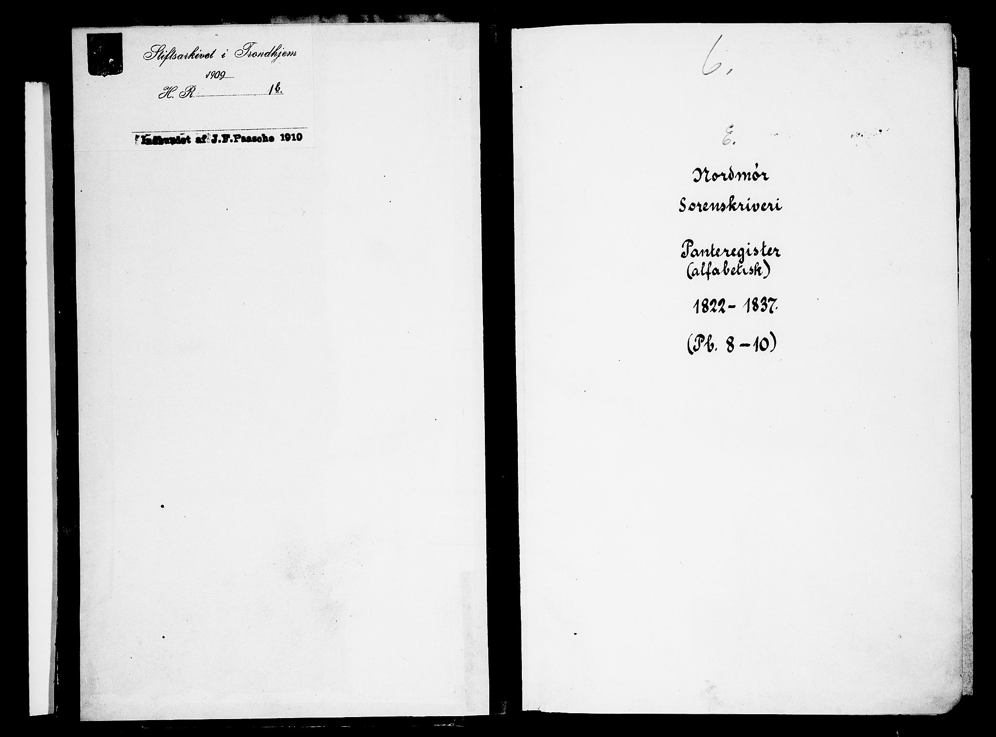 Nordmøre sorenskriveri, SAT/A-4132/1/2/2A/L0006: Panteregister nr. 6, 1822-1837