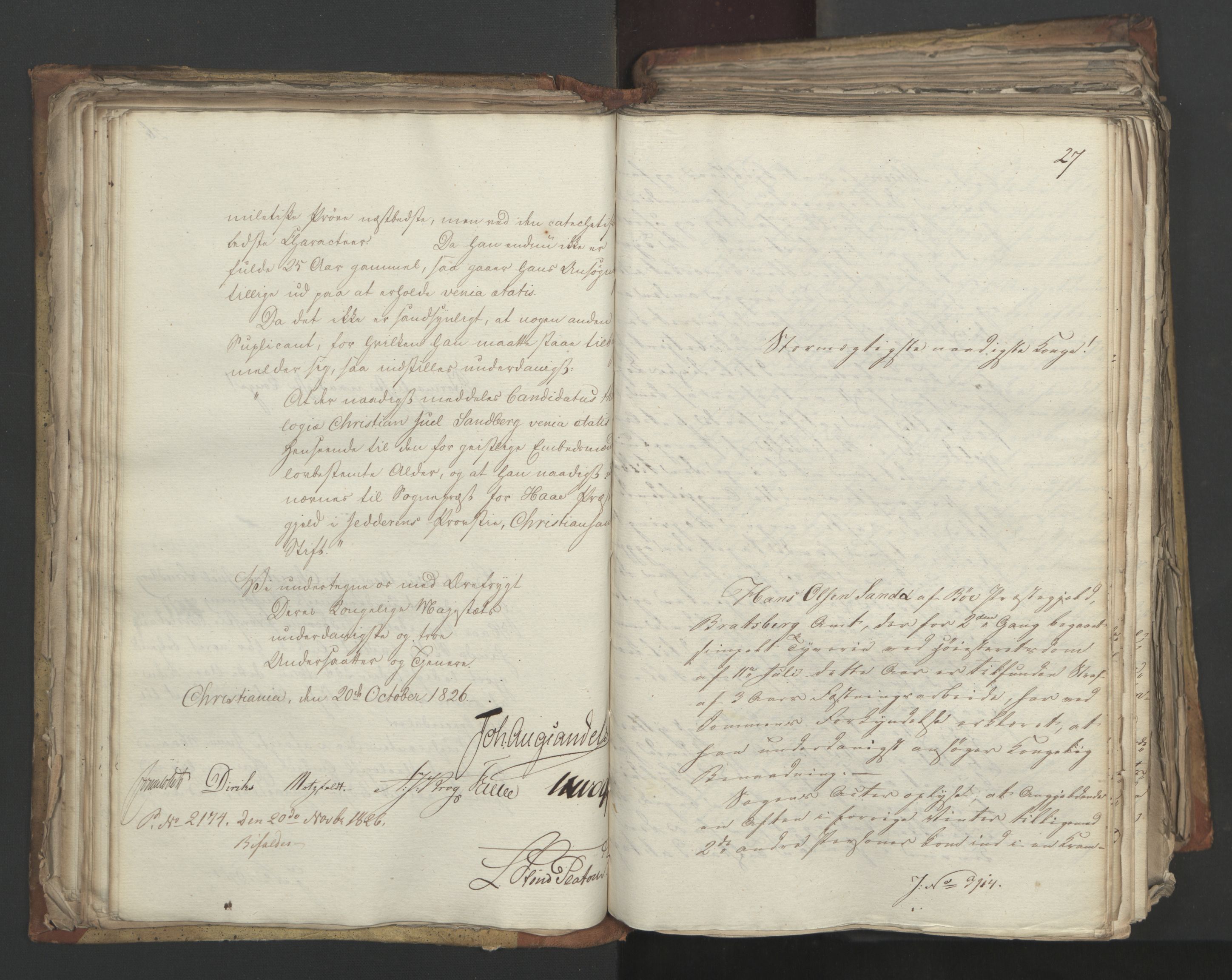 Statsrådsavdelingen i Stockholm, AV/RA-S-1003/D/Da/L0049: Regjeringsinnstillinger nr. 3860-4086, 1826, s. 121